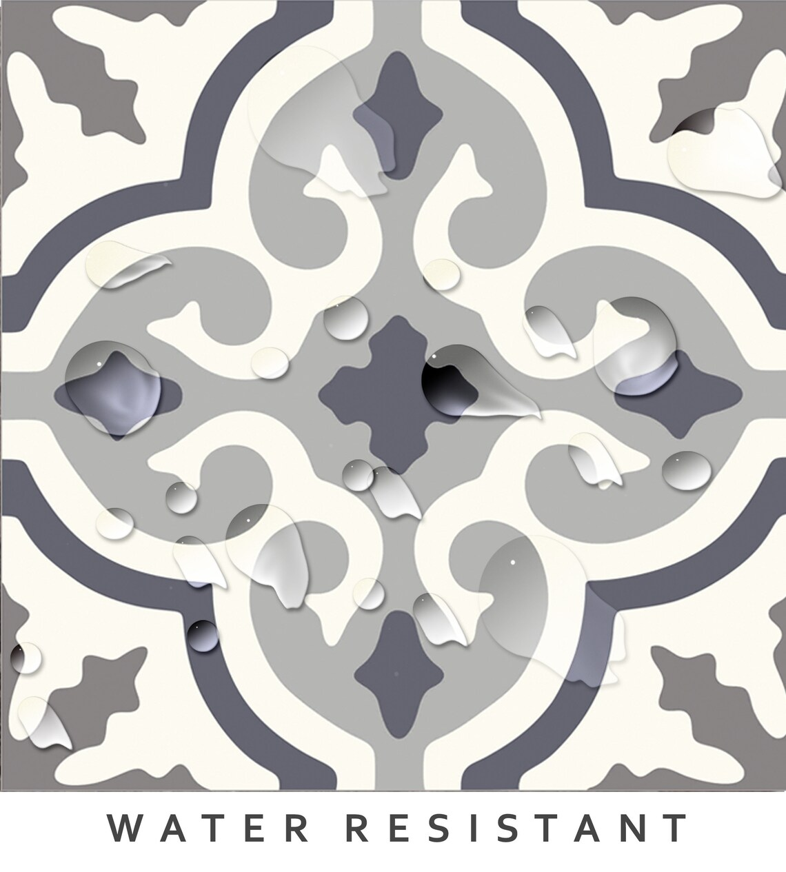 Valencia Premium Peel and Stick Floor Tile Stickers | Removable, Renter friendly with Anti-Slip finish in sturdy 520 microns