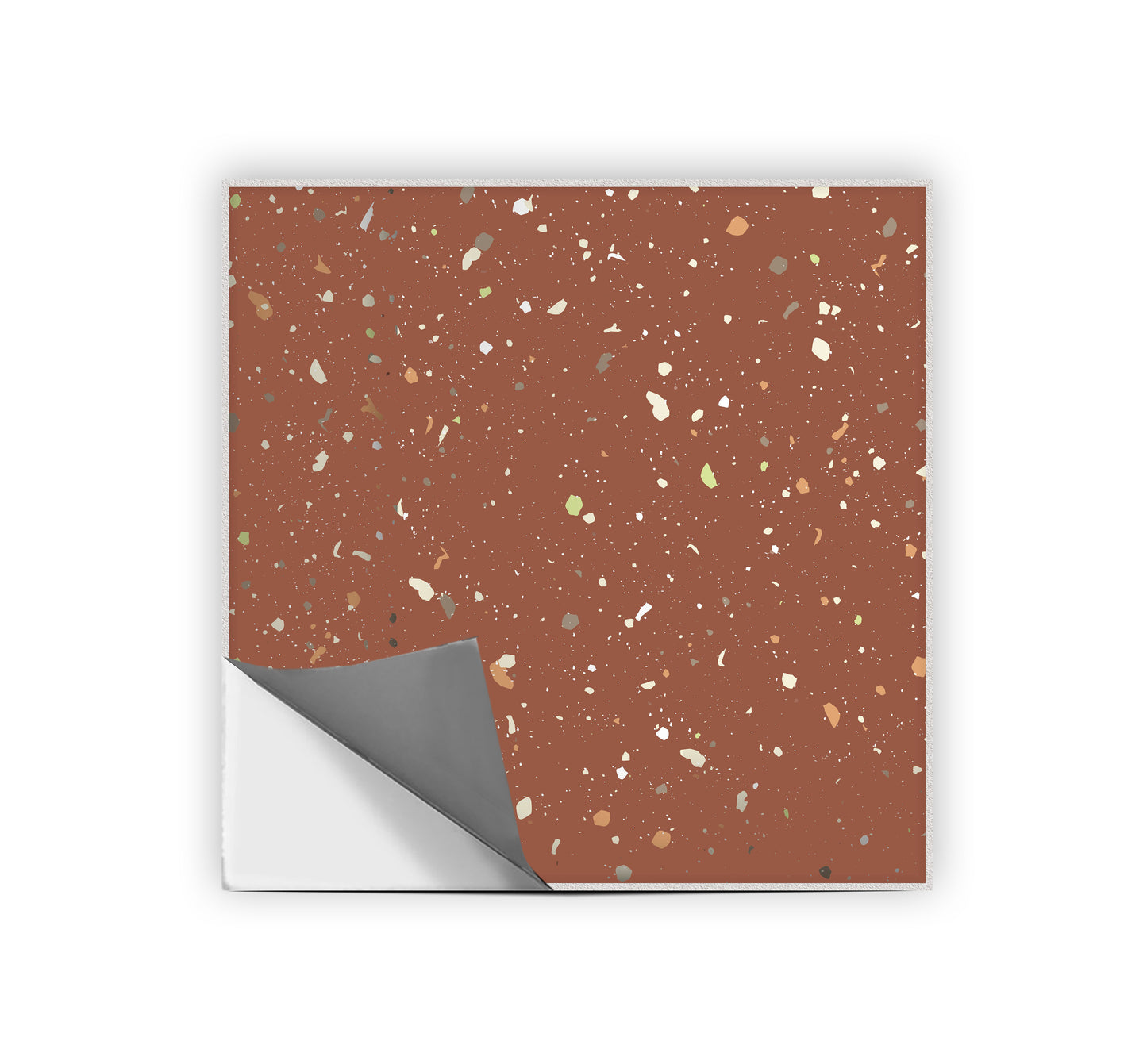 50% DISCOUNT - Terrazzo Terracotta 12.5" x 12.5" - 40 Pcs Anti Slip