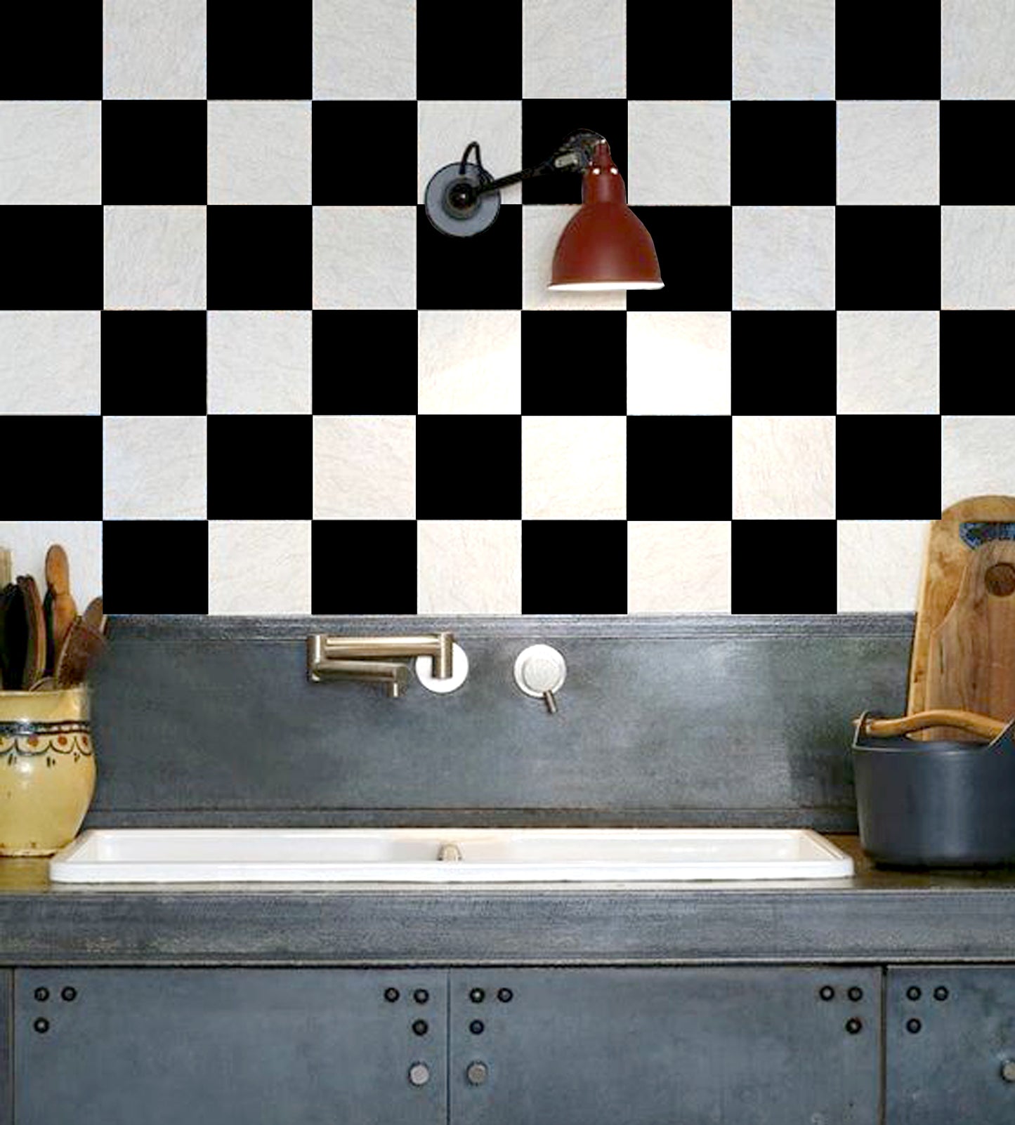 50% DISCOUNT - Black & White 6" x 6" - 40 pcs Matt