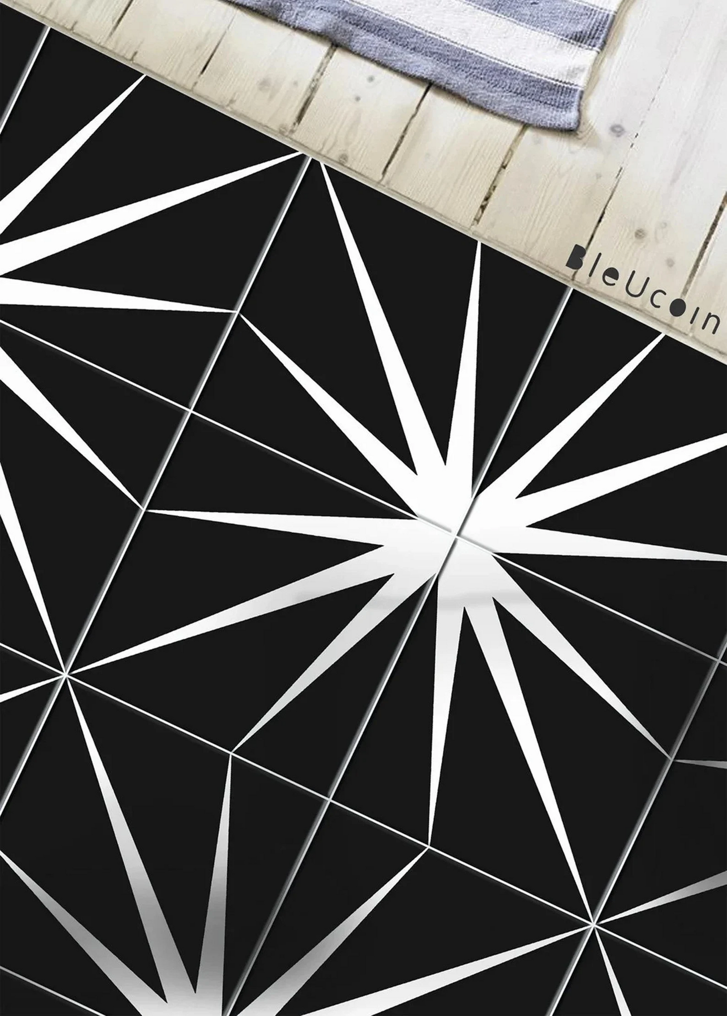 Ibiza Black Peel & Stick Anti-Slip Flooring