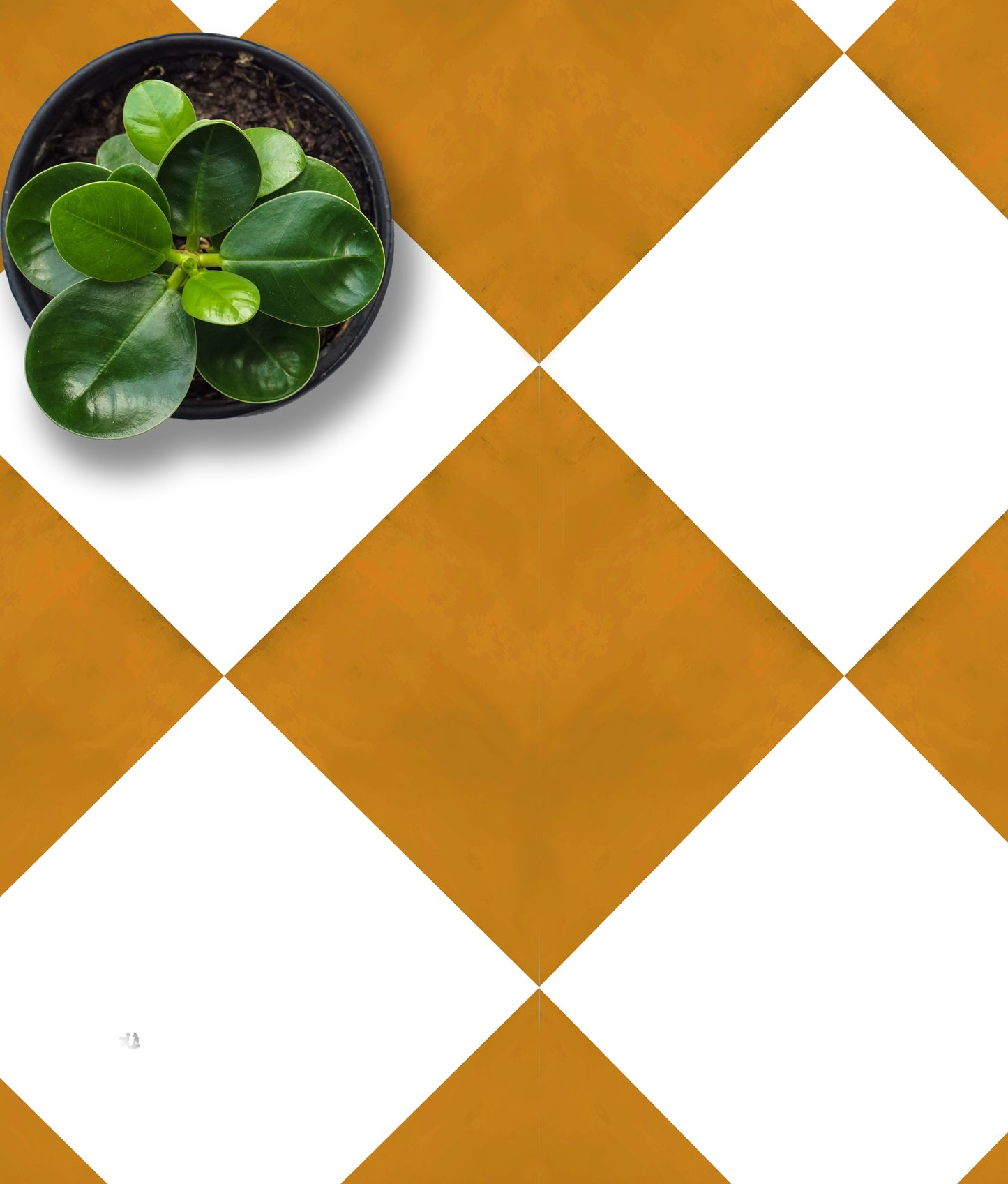 Sunrise & off- White Checker Peel & Stick Anti-Slip Flooring