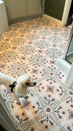 Havana Blush Premium Peel and Stick Floor Tile Stickers | Removable, Renter friendly with Anti-Slip finish in sturdy 520 microns