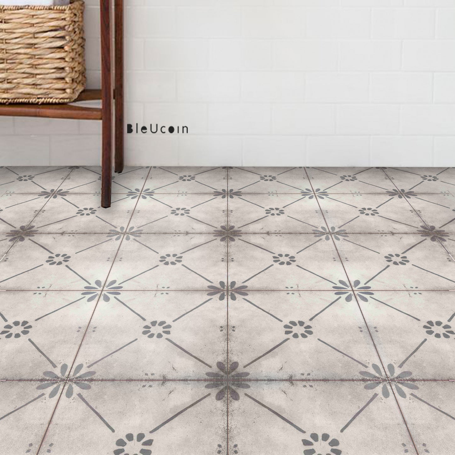 Byron Bay Premium Peel and Stick Floor Tile Stickers | Removable, Renter friendly with Anti-Slip finish in sturdy 520 microns