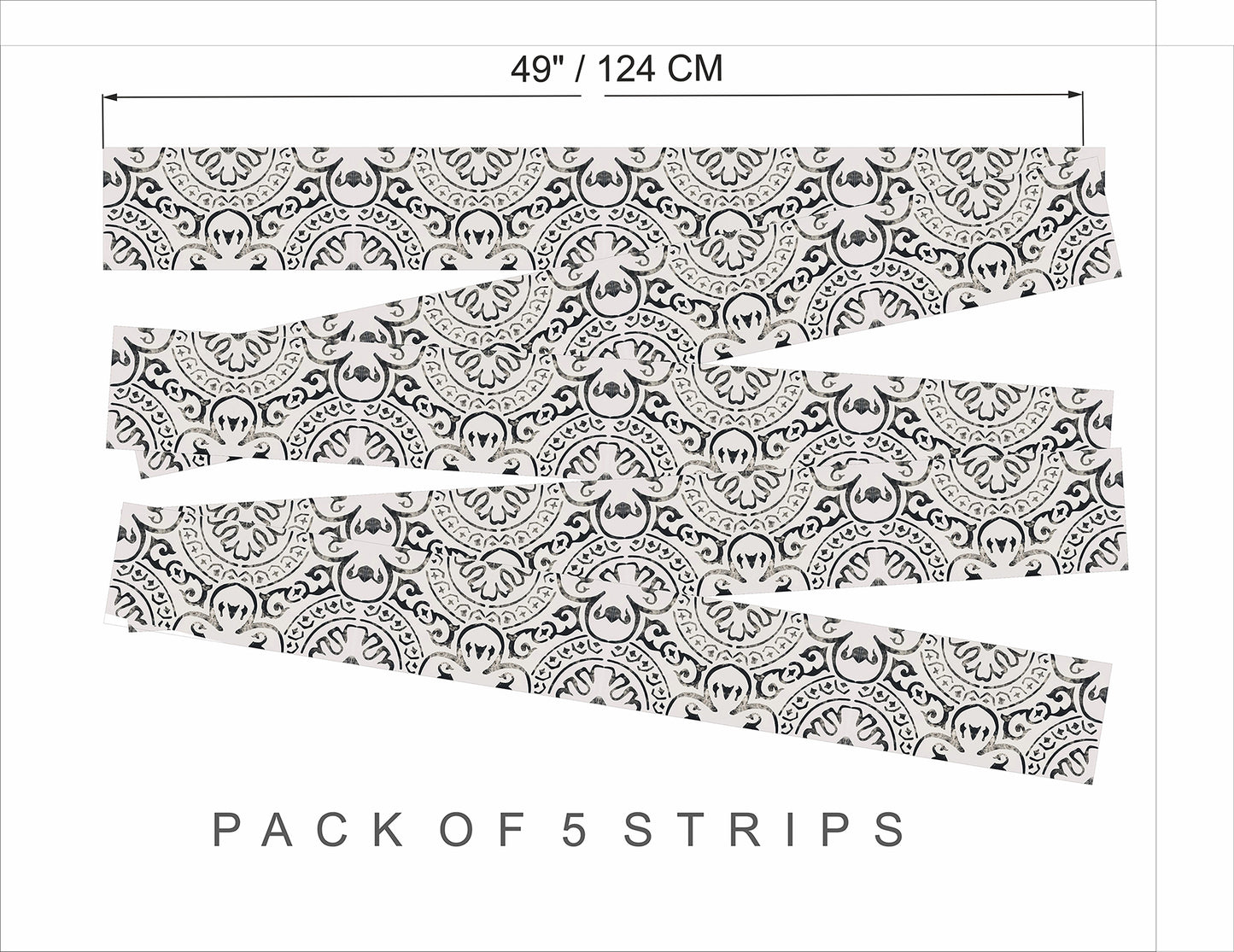 50% DISCOUNT - Amalfi 5.5" x 49" - 5 strips - Glossy