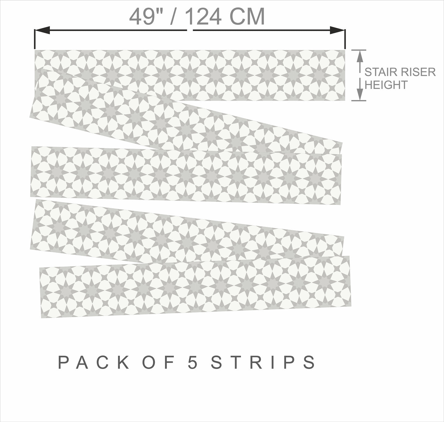 Pacific Grey Stair Strips