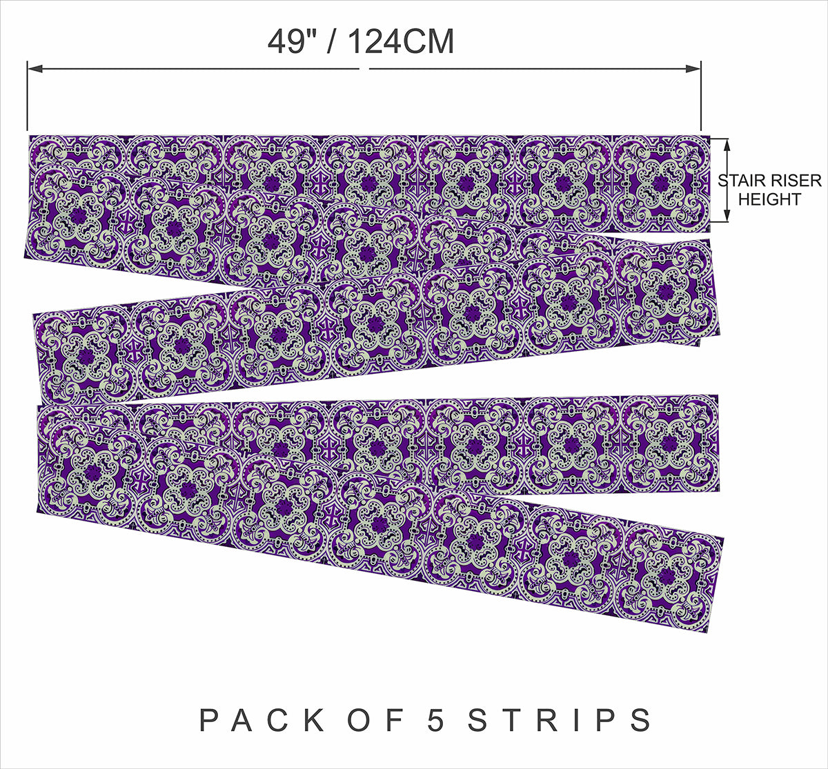 Aubergine Stair Strips