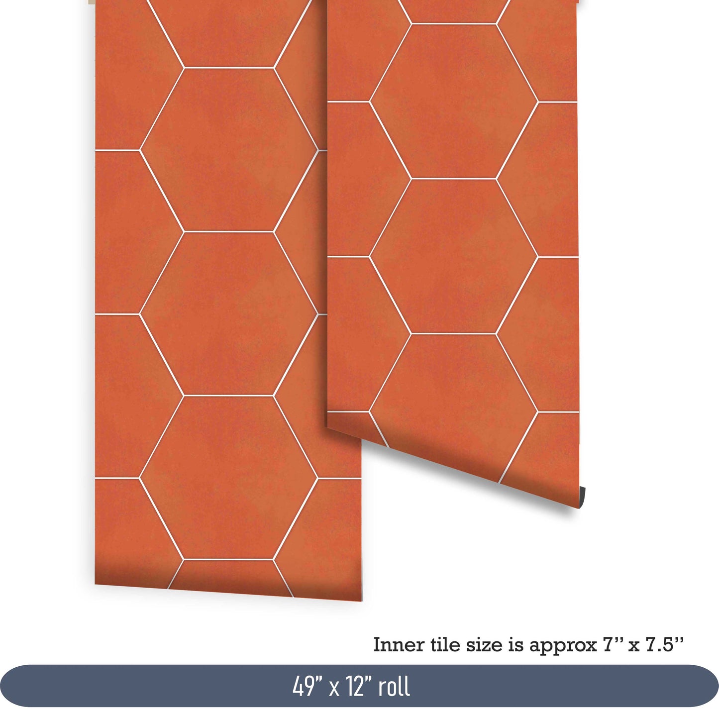 Ginger Hexagon Peel & Stick Tile Decal