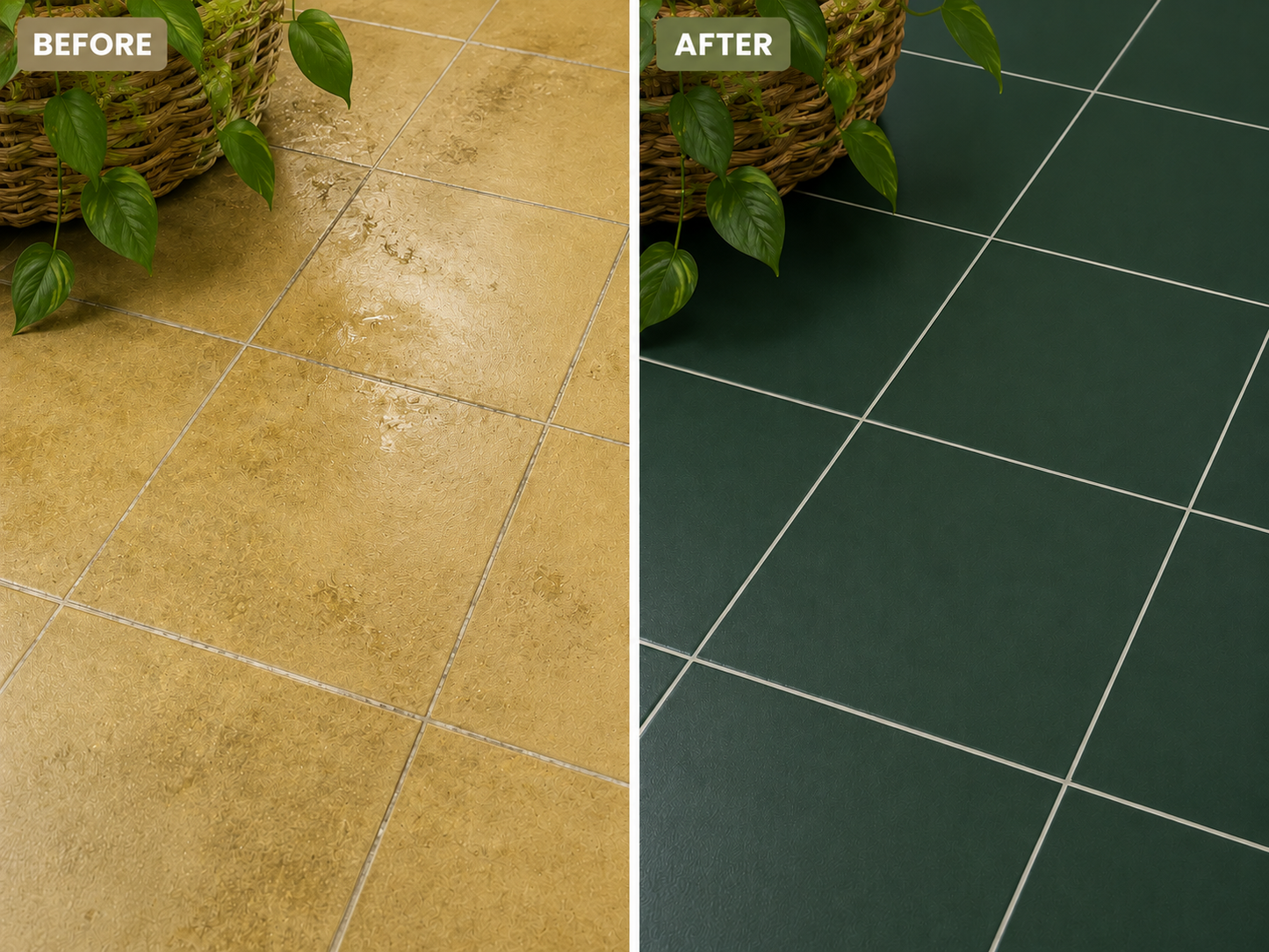 Moss Green Peel and Stick Floor Decal