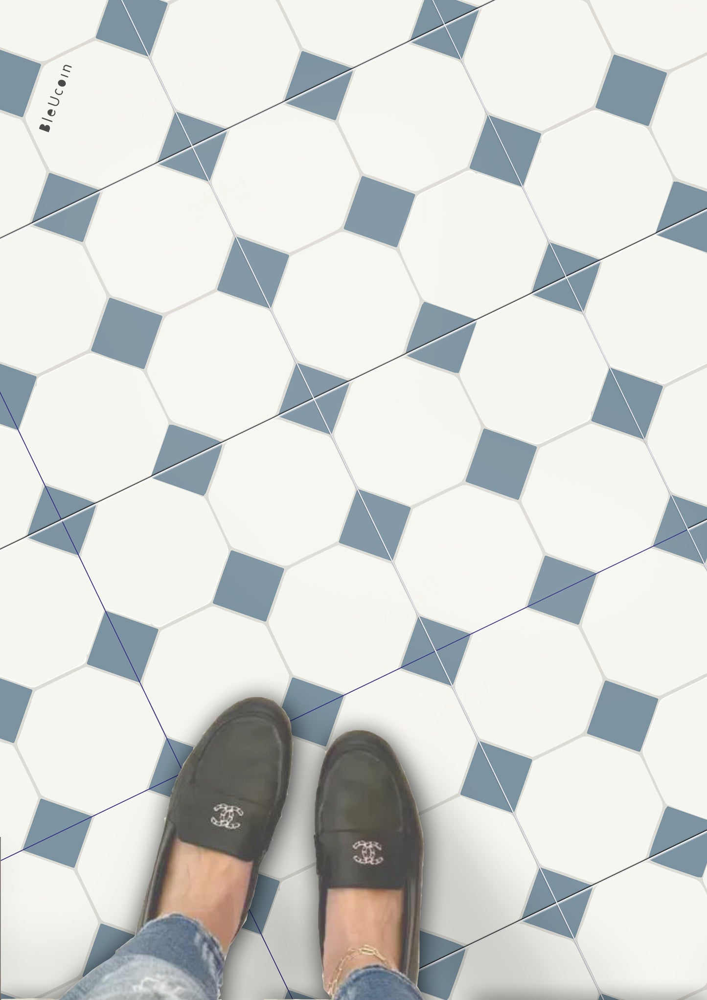 Warsaw Ocean Peel & Stick Tile