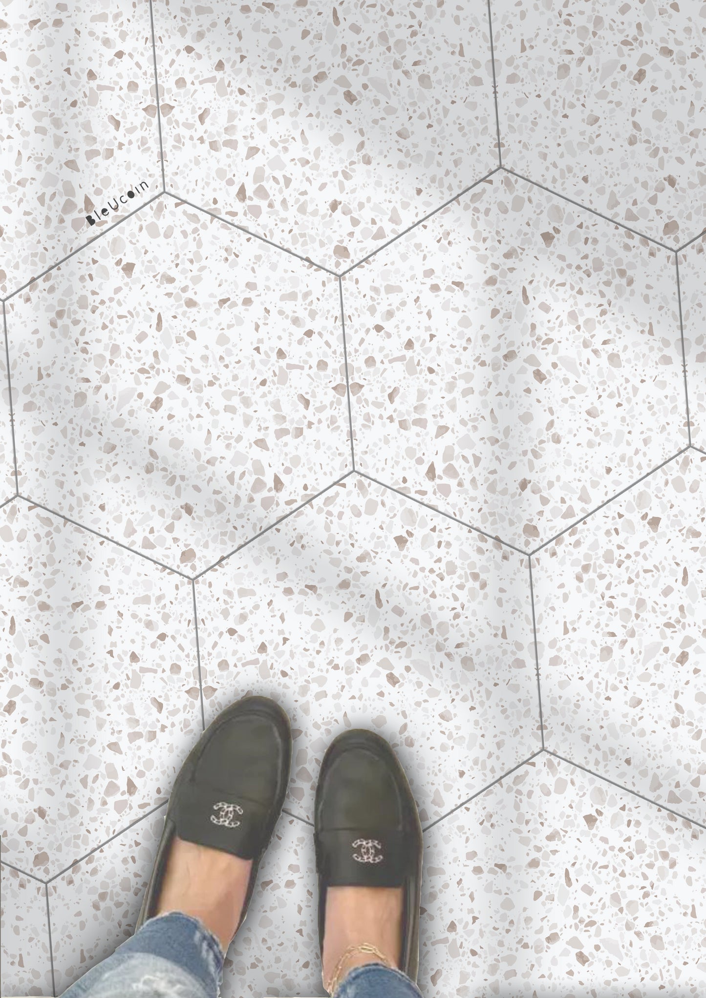 Hexagon Quebec Peel & Stick Tile Decal