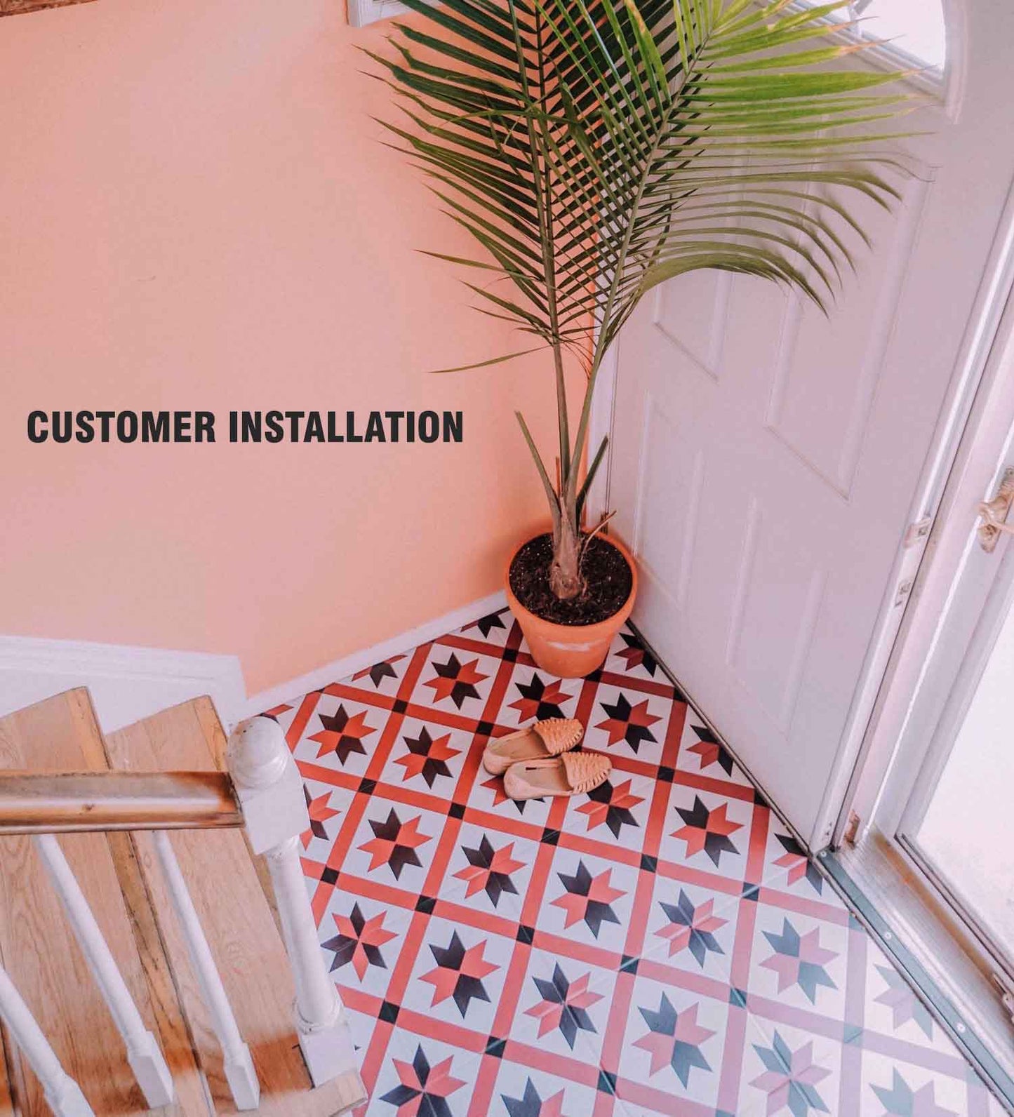 Chester Premium Peel and Stick Floor Tile Stickers | Removable, Renter friendly with Anti-Slip finish in sturdy 520 microns