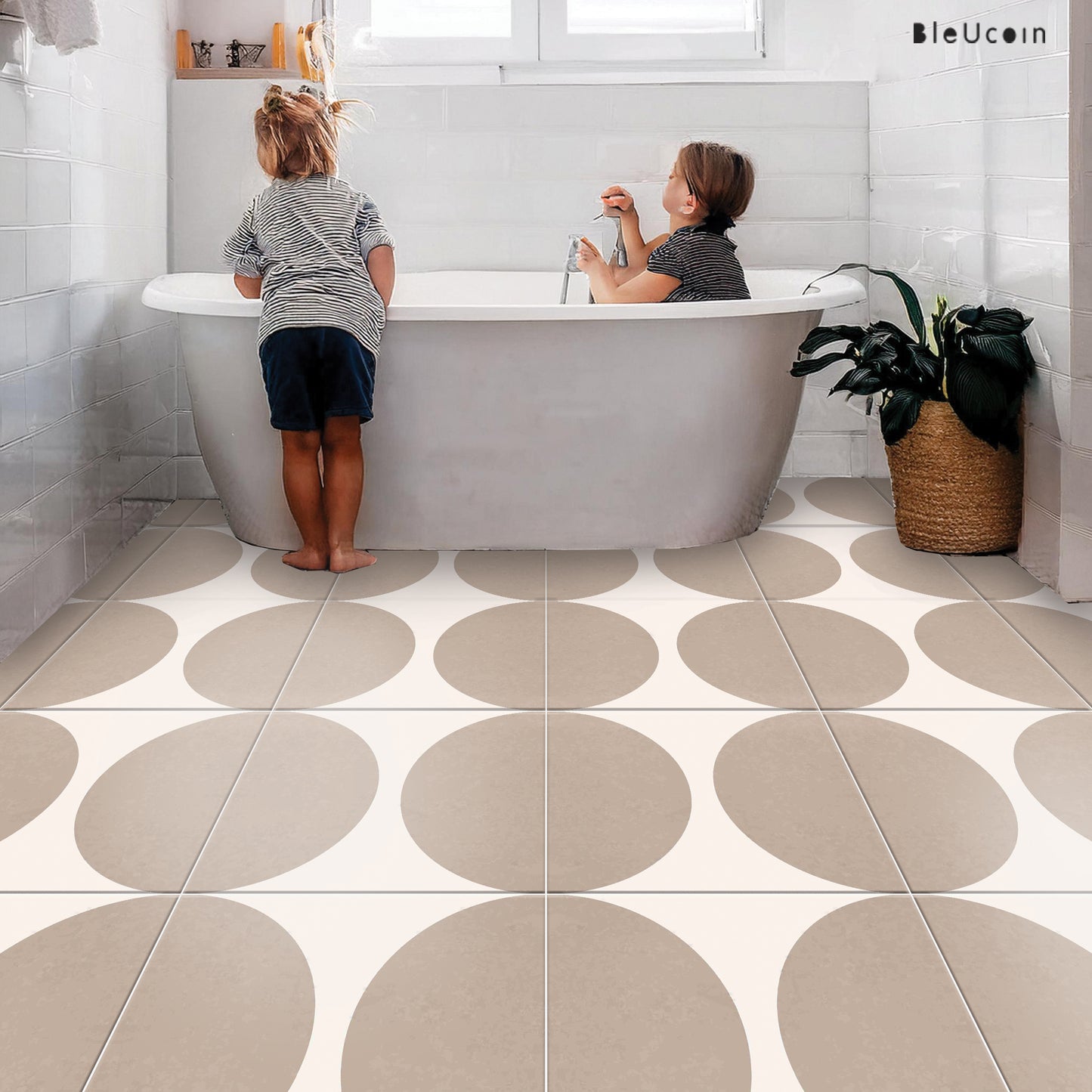 Parma Sand Premium Peel and Stick Floor Tile Stickers | Removable, Renter friendly with Anti-Slip finish in sturdy 520 microns (Copy)