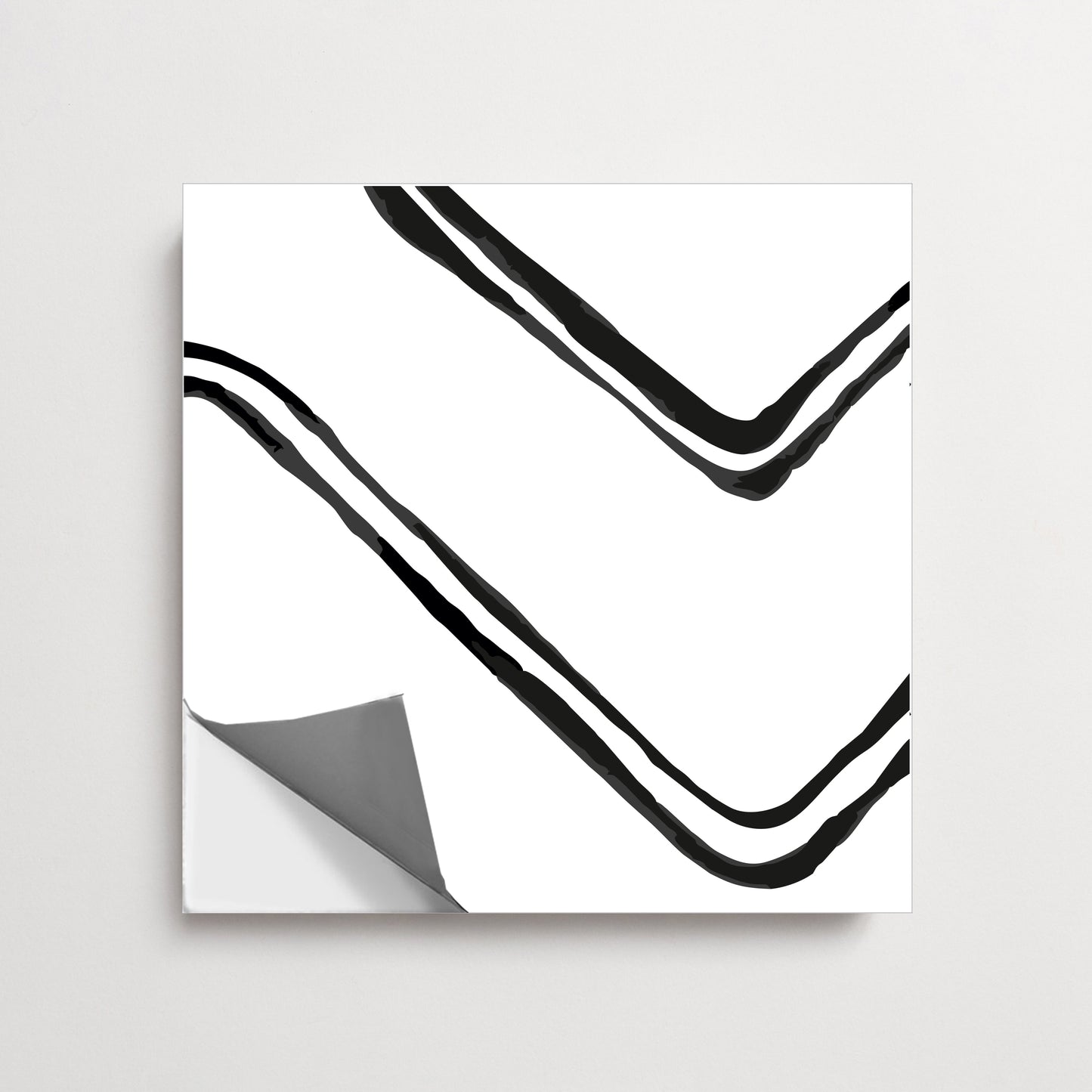 Linear Premium Peel and Stick Floor Tile Stickers | Removable, Renter friendly with Anti-Slip finish in sturdy 520 microns