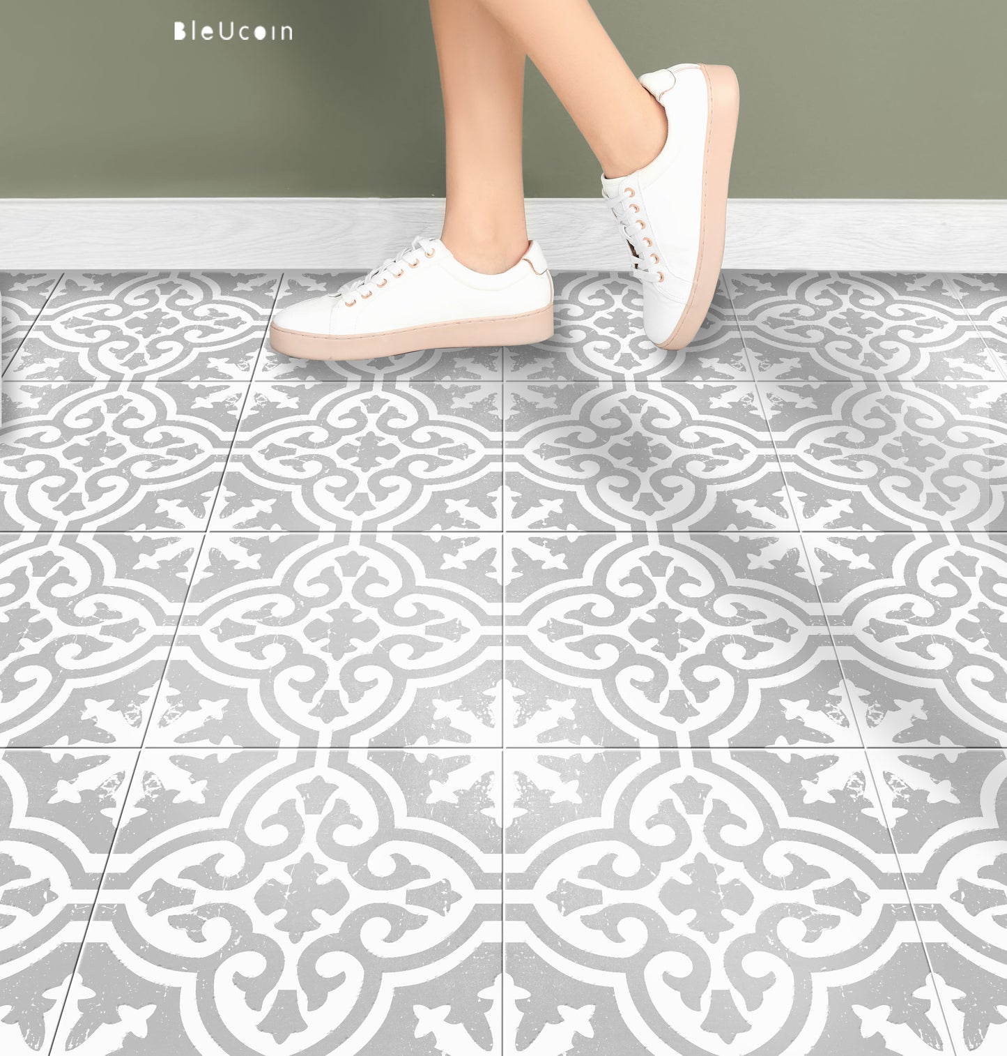 Fossil Grey Peel & Stick Tile