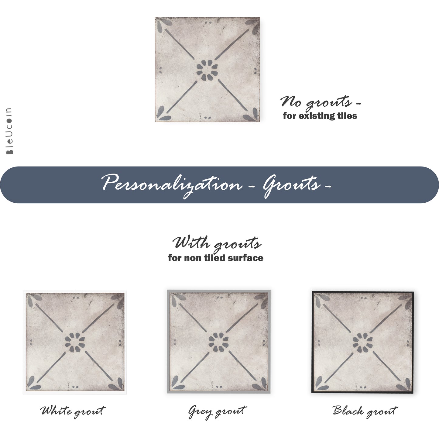 Byron Bay Premium Peel and Stick Floor Tile Stickers | Removable, Renter friendly with Anti-Slip finish in sturdy 520 microns