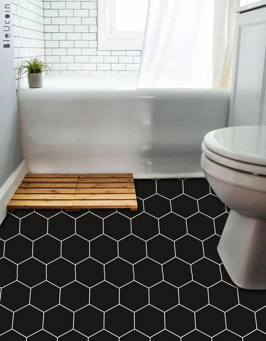 Hex Black Peel & Stick Tile