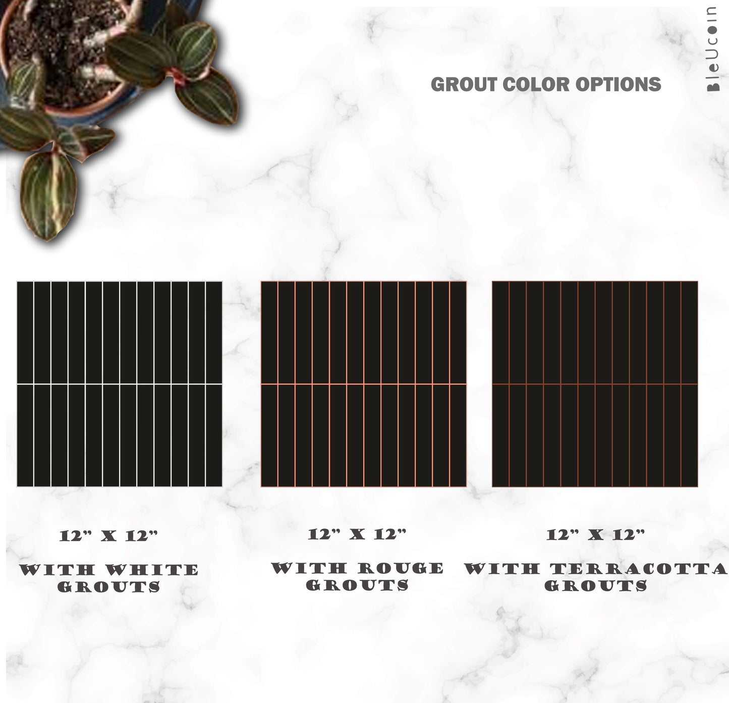 Lyon Black Kit kat Peel & Stick Tile