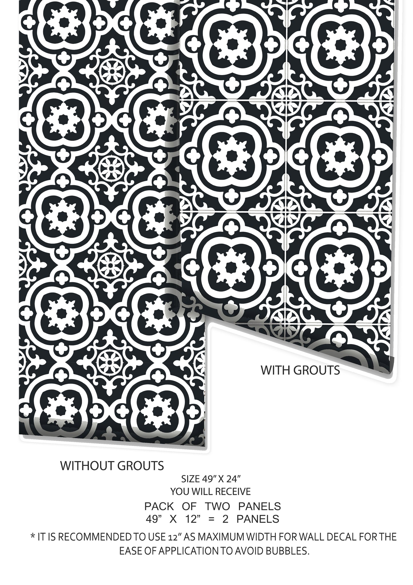 Panama Premium Peel and Stick Floor Tile Stickers | Removable, Renter friendly with Anti-Slip finish in sturdy 520 microns