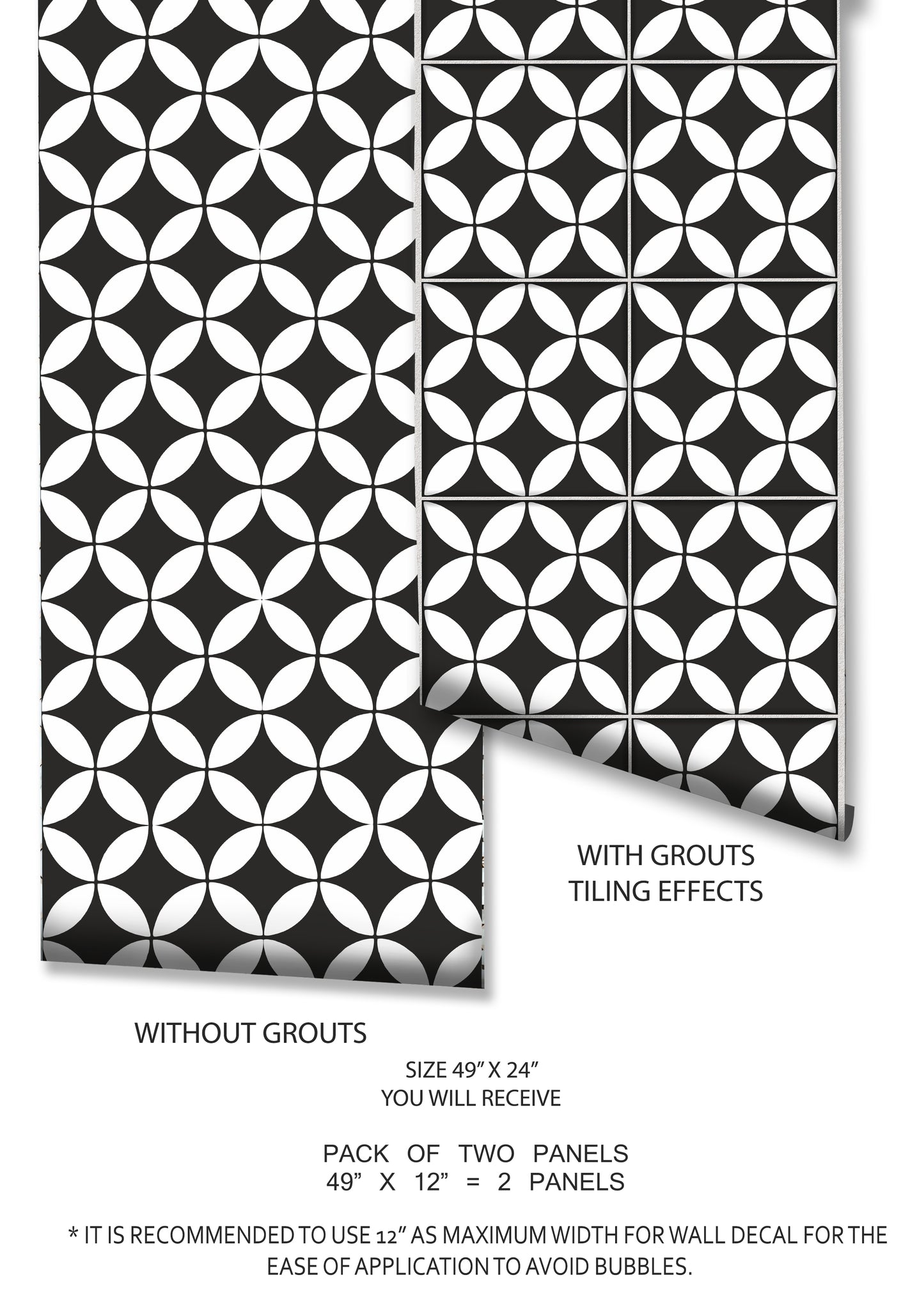 Barcelona Premium Peel and Stick Floor Tile Stickers | Removable, Renter friendly with Anti-Slip finish in sturdy 520 microns