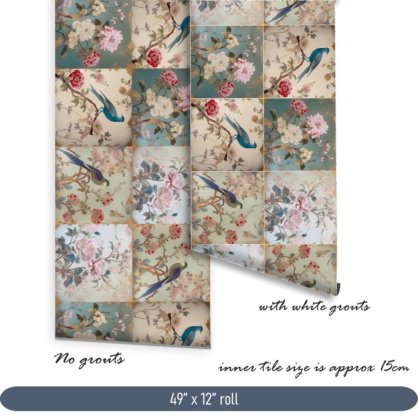 Château Bloom Peel & Stick Tile