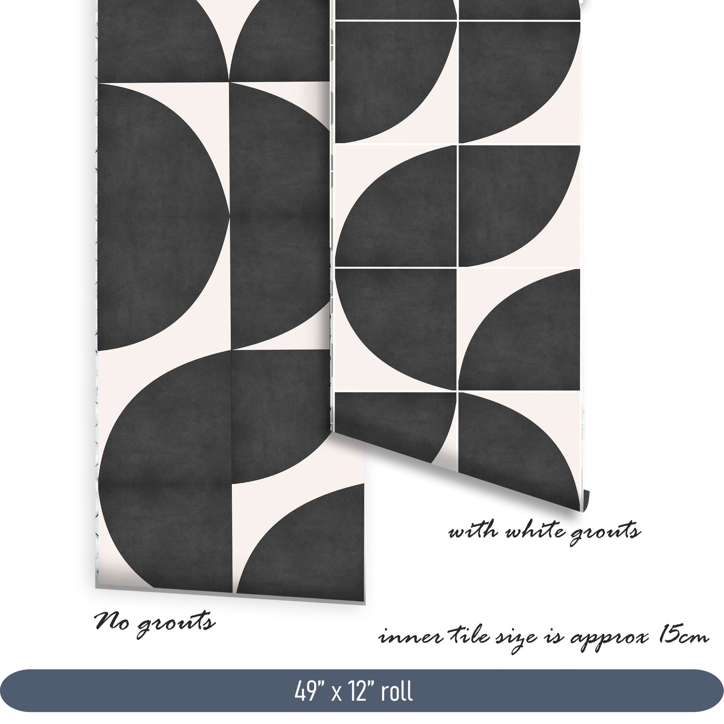 La Moda Premium Peel and Stick Floor Tile Stickers | Removable, Renter friendly with Anti-Slip finish in sturdy 520 microns