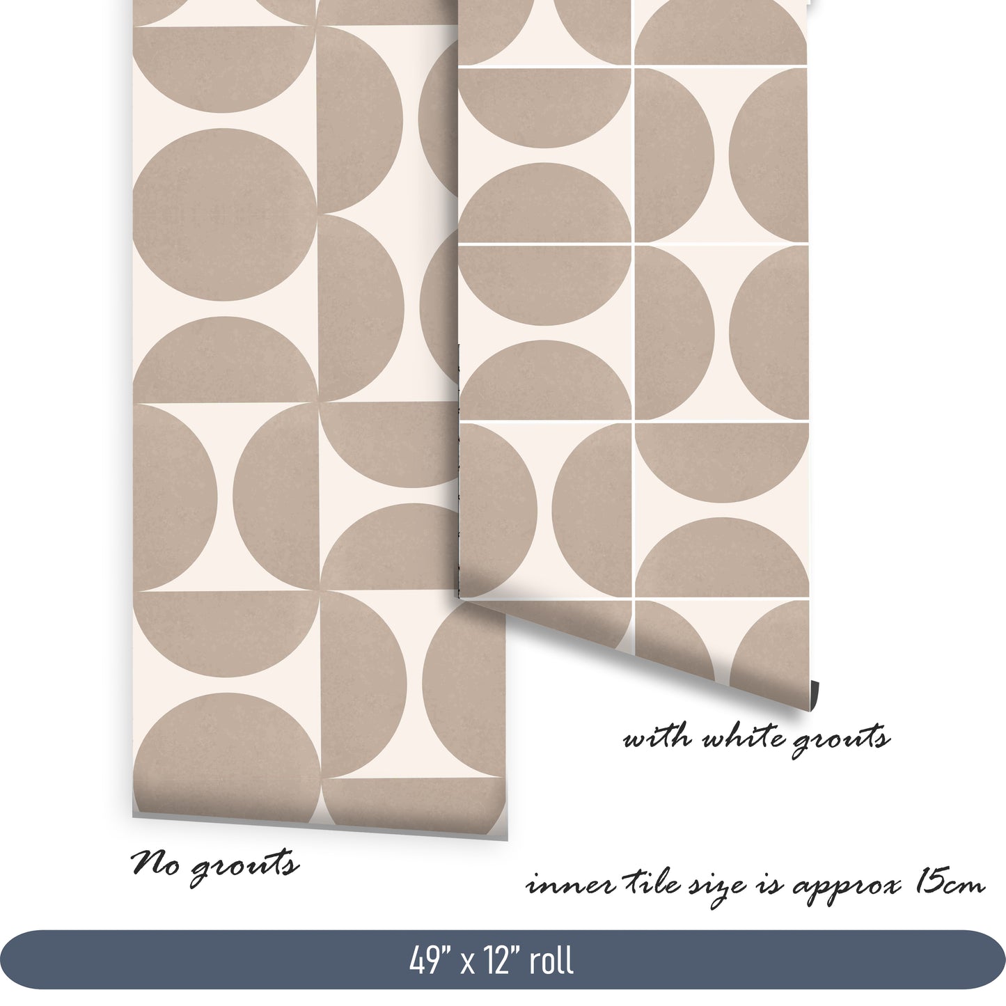 Parma Sand Premium Peel and Stick Floor Tile Stickers | Removable, Renter friendly with Anti-Slip finish in sturdy 520 microns