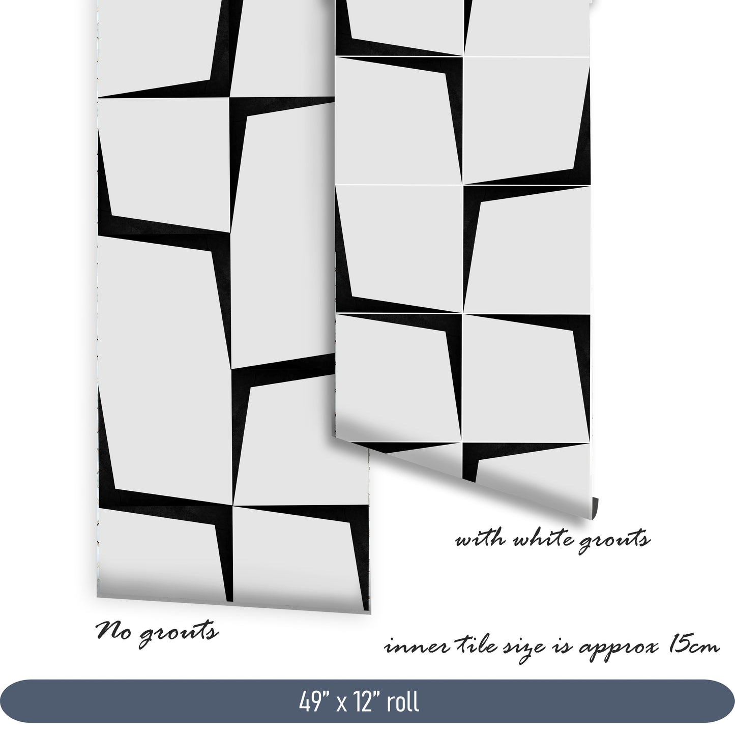 Lille Premium Peel and Stick Floor Tile Stickers | Removable, Renter friendly with Anti-Slip finish in sturdy 520 microns