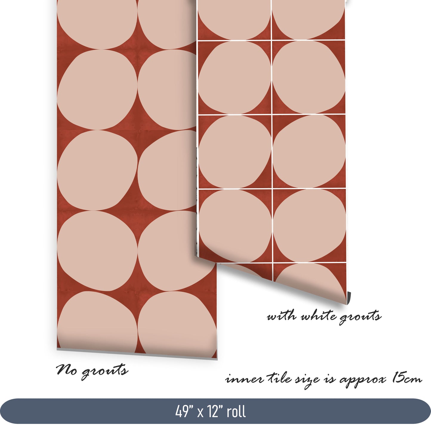 Ravello Petra Premium Peel and Stick Floor Tile Stickers | Removable, Renter friendly with Anti-Slip finish in sturdy 520 microns