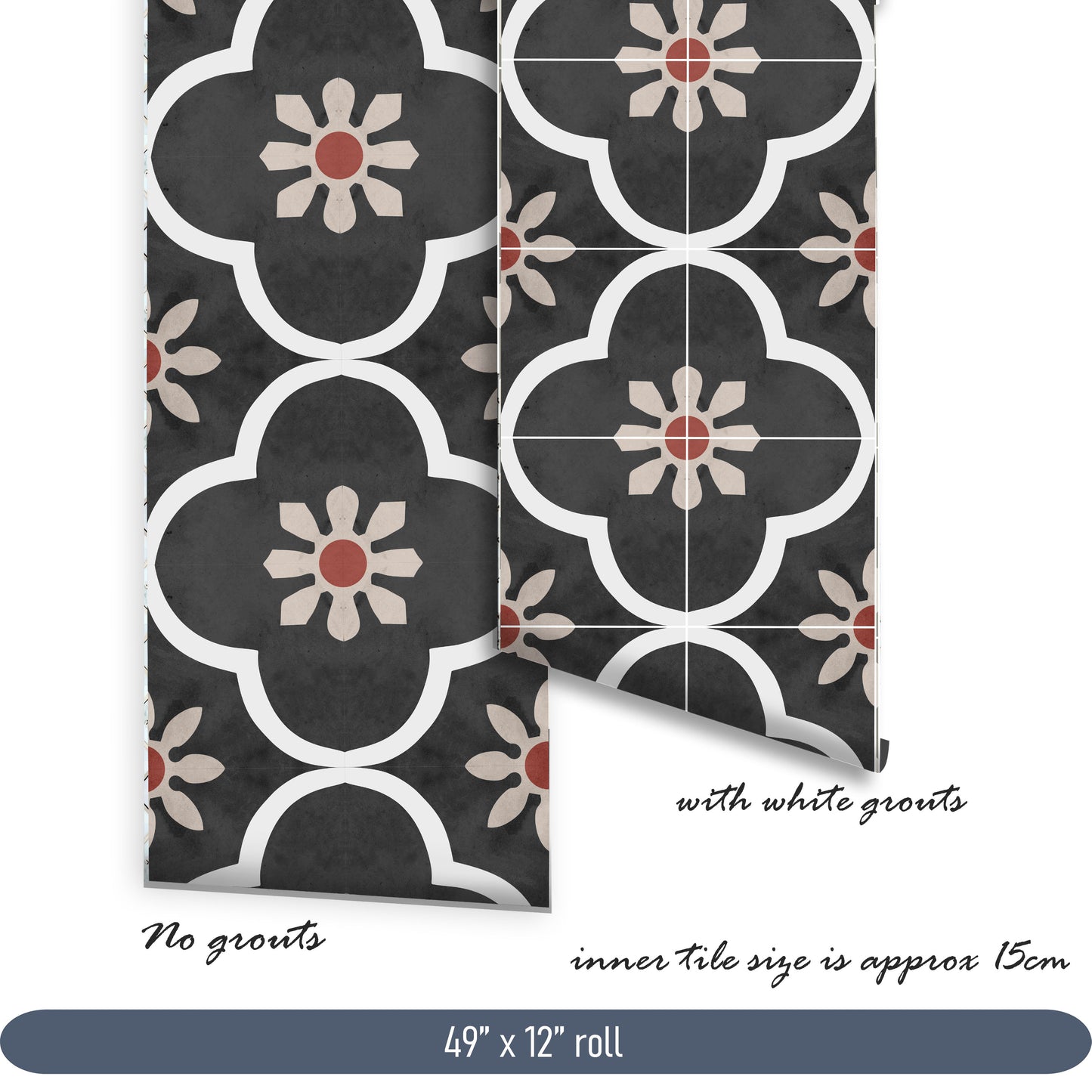 Pushkar Premium Peel and Stick Floor Tile Stickers | Removable, Renter friendly with Anti-Slip finish in sturdy 520 microns