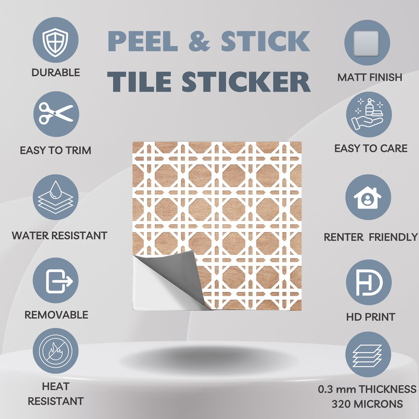 Rattan Peel & Stick Tile