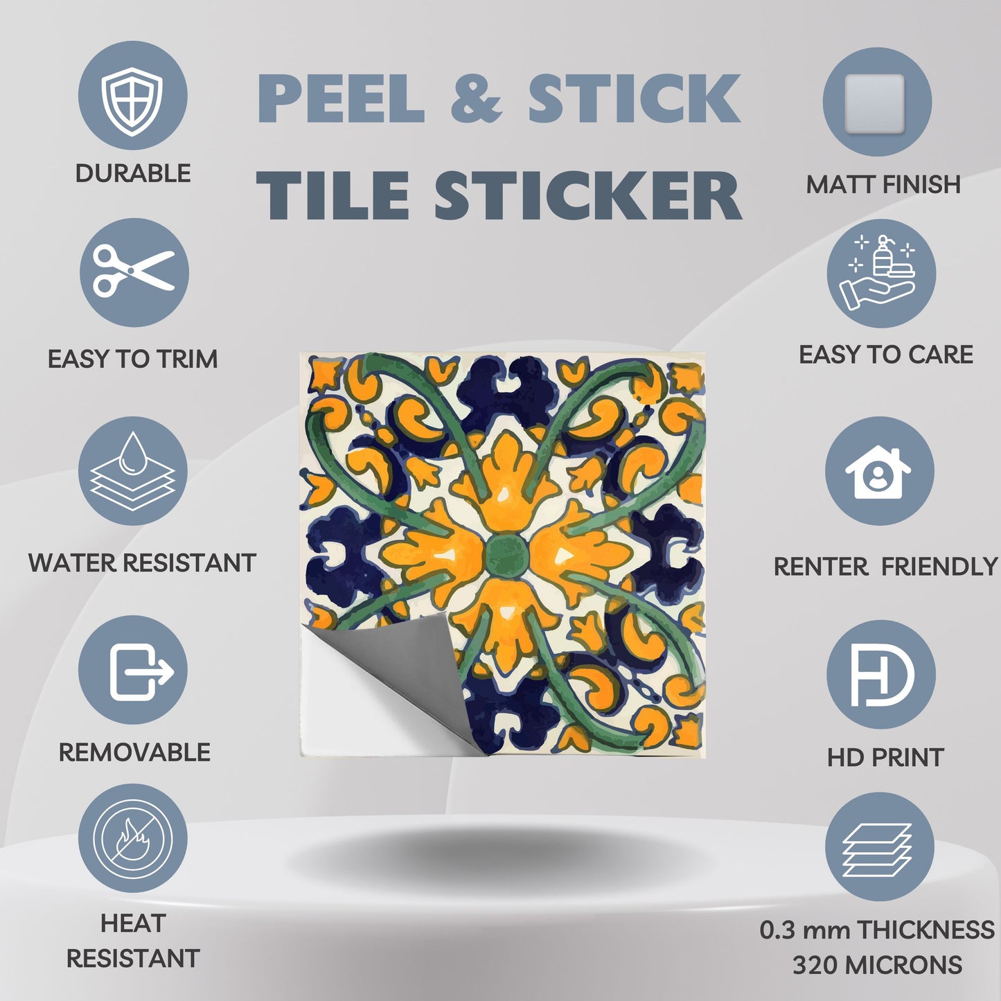Oxaca Peel & Stick Tile Decal