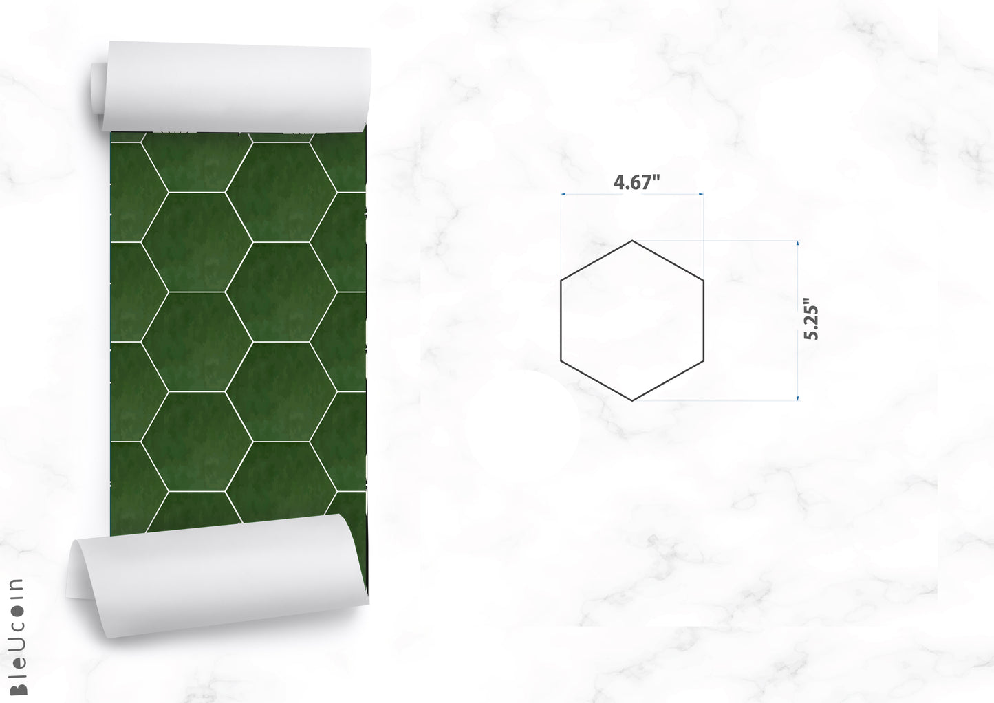 Hex Moss Peel & Stick Tile