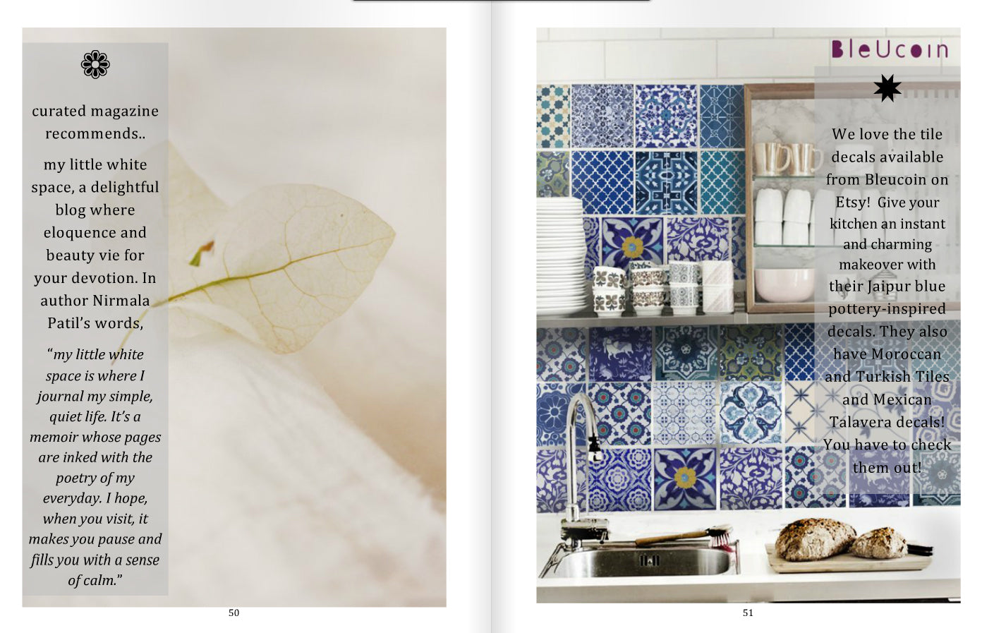 Blue Pottery Peel & Stick Tile