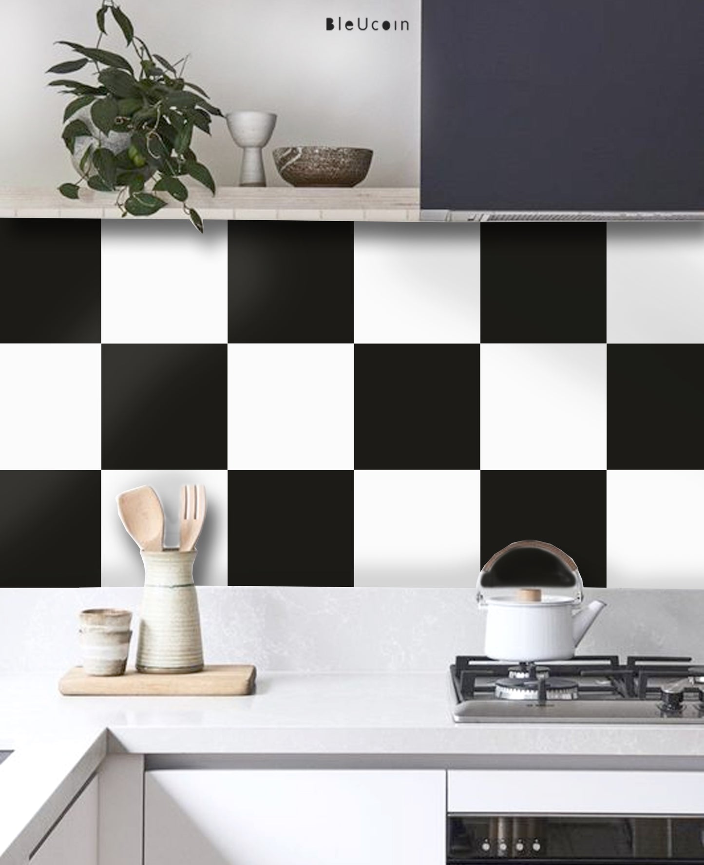 50% DISCOUNT - Black & White 6" x 6" - 40 pcs Matt