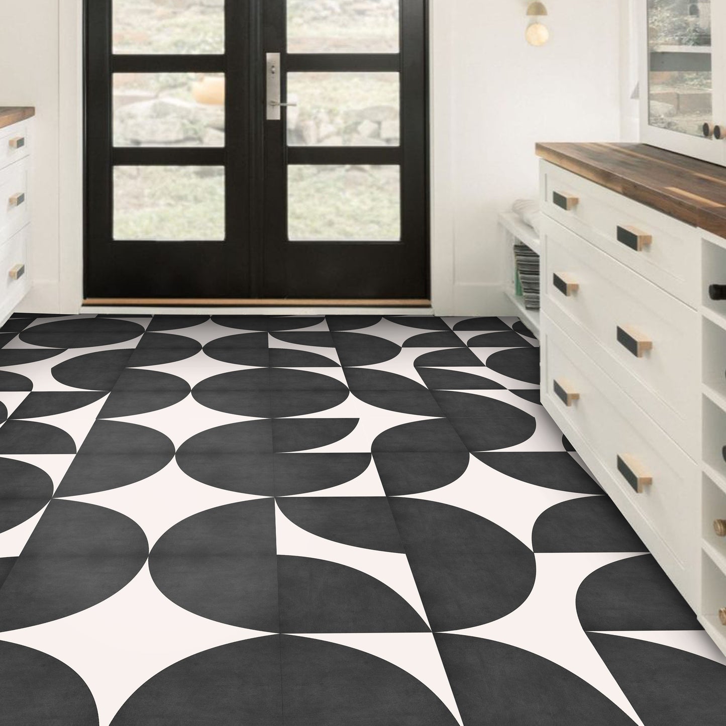 La Moda Premium Peel and Stick Floor Tile Stickers | Removable, Renter friendly with Anti-Slip finish in sturdy 520 microns