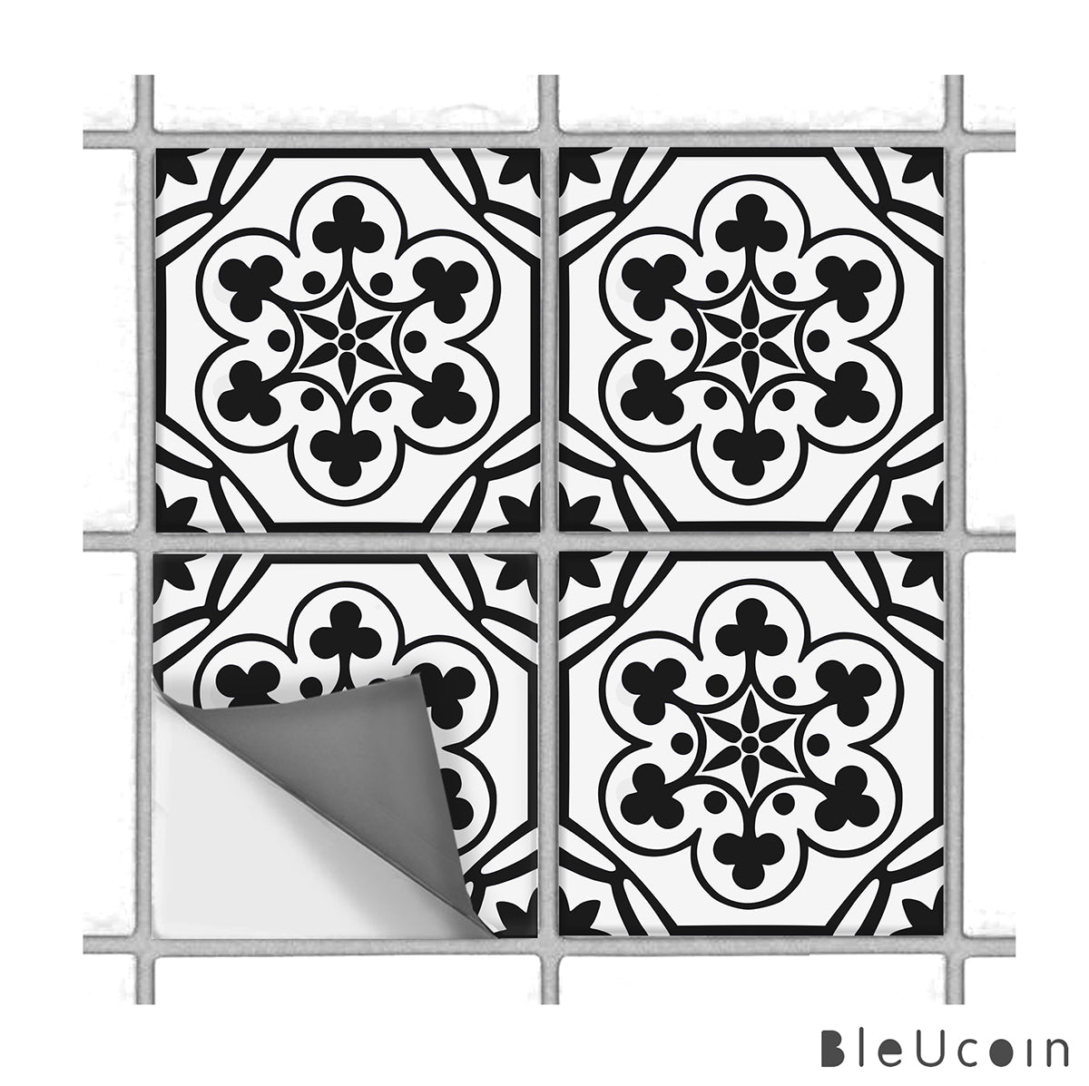 Helsinki Premium Peel and Stick Floor Tile Stickers | Removable, Renter friendly with Anti-Slip finish in sturdy 520 microns