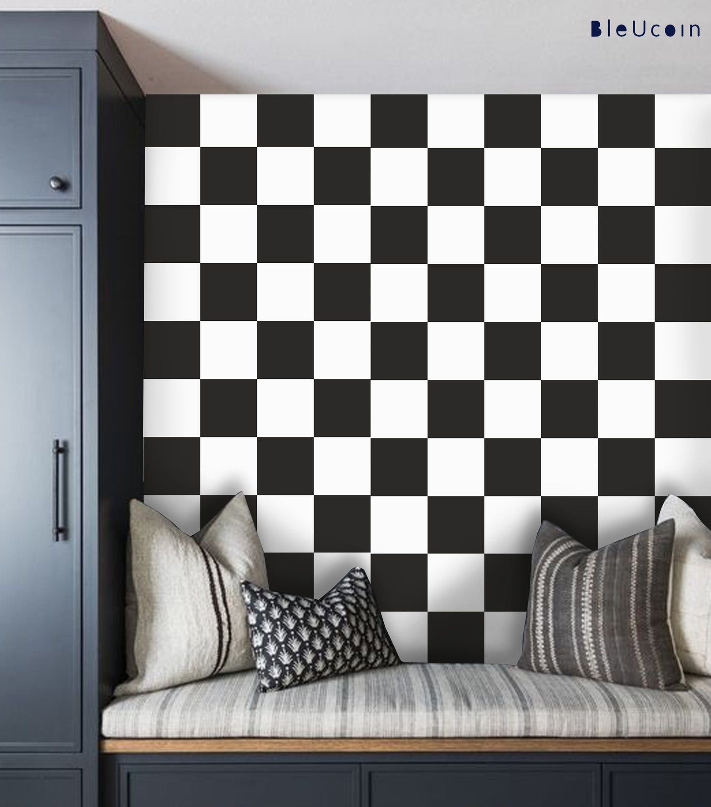 Black & White Checker Wallpaper
