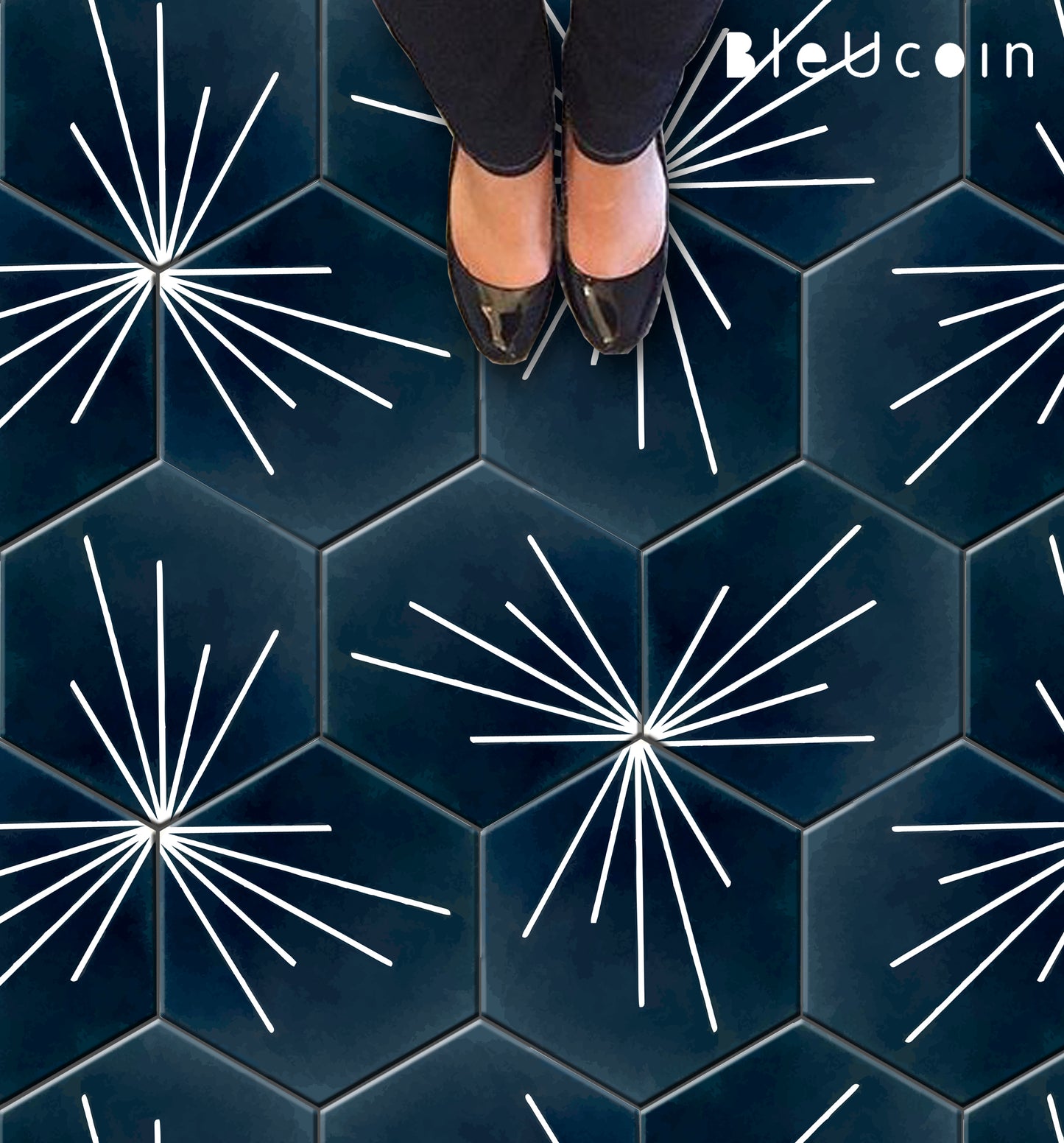 50% DISCOUNT - Tokyo Hexagon 7" x 8" - 44 pcs Anti - Skid