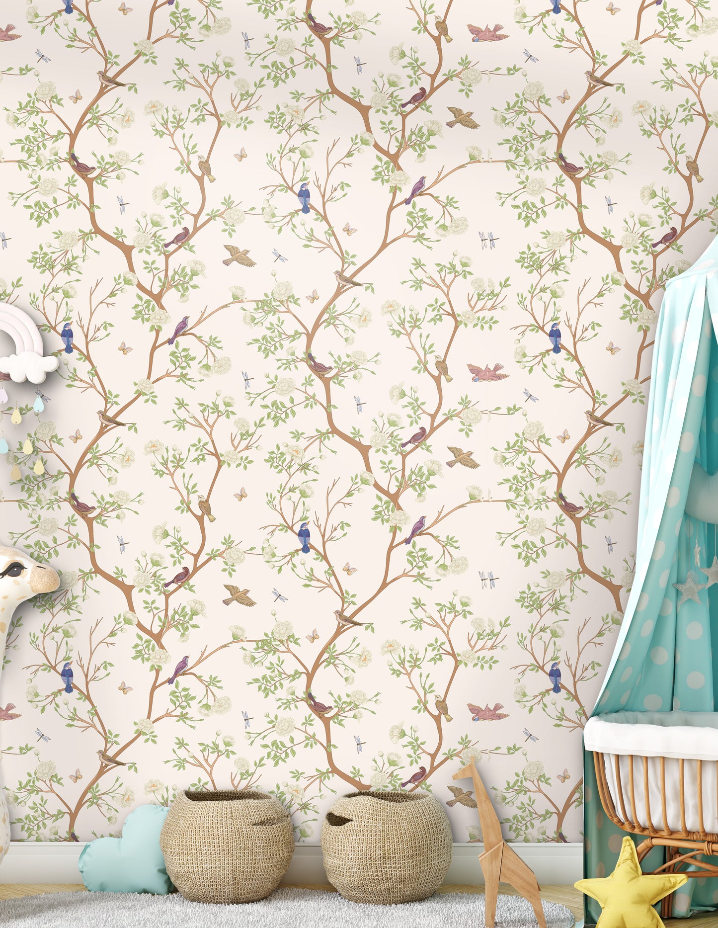 Chinoiserie Ivory Wallpaper