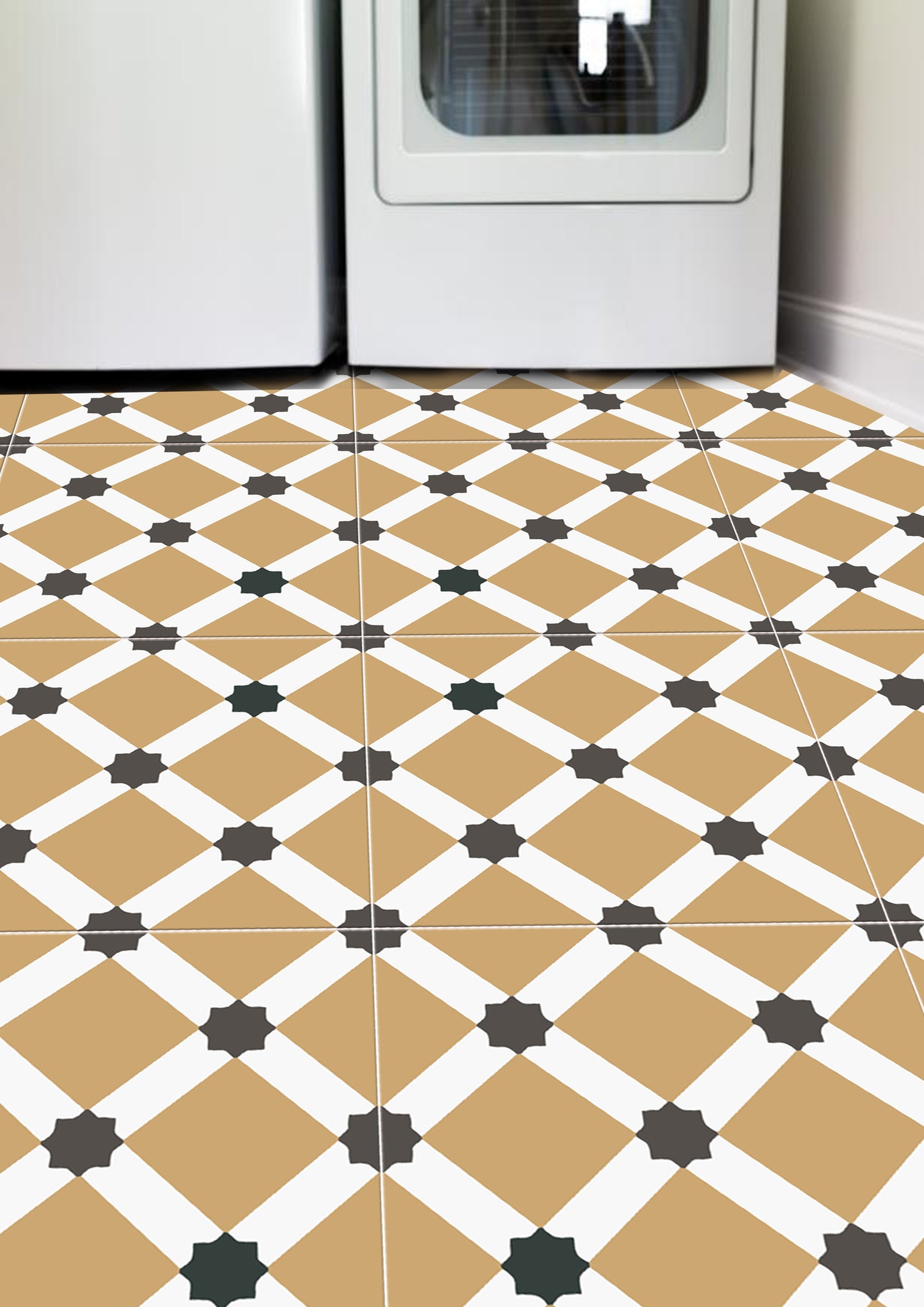 Latvia Edwardian Peel & Stick Anti-Slip Flooring