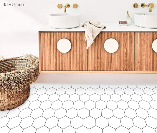 Hex White Peel & Stick Tile
