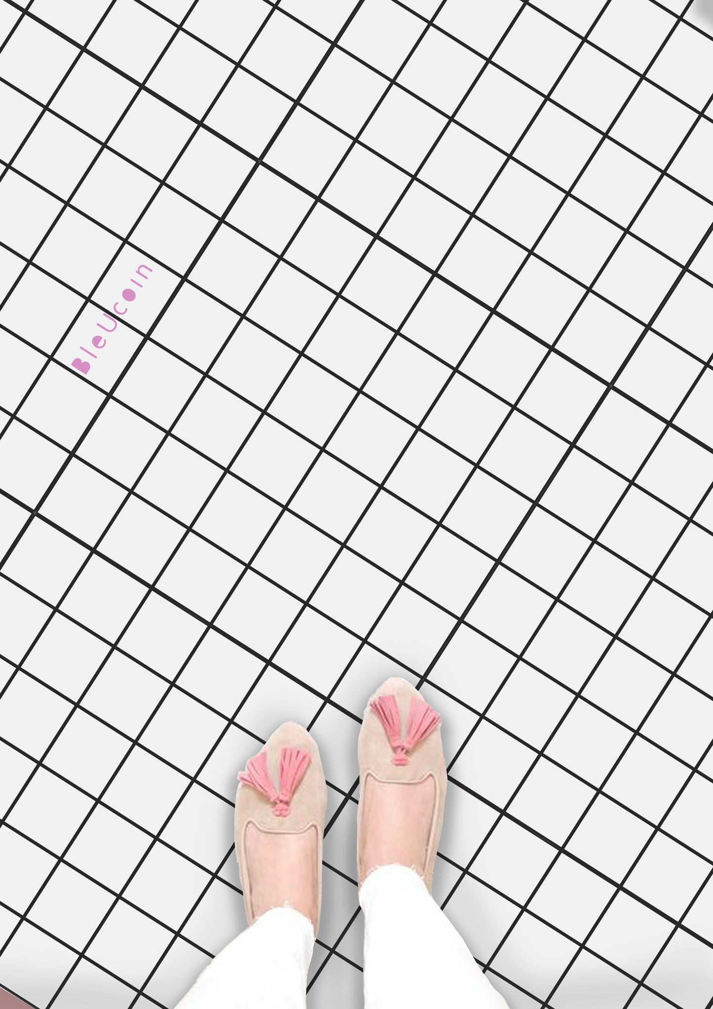 Aomori Premium Peel and Stick Floor Tile Stickers | Removable, Renter friendly with Anti-Slip finish in sturdy 520 microns