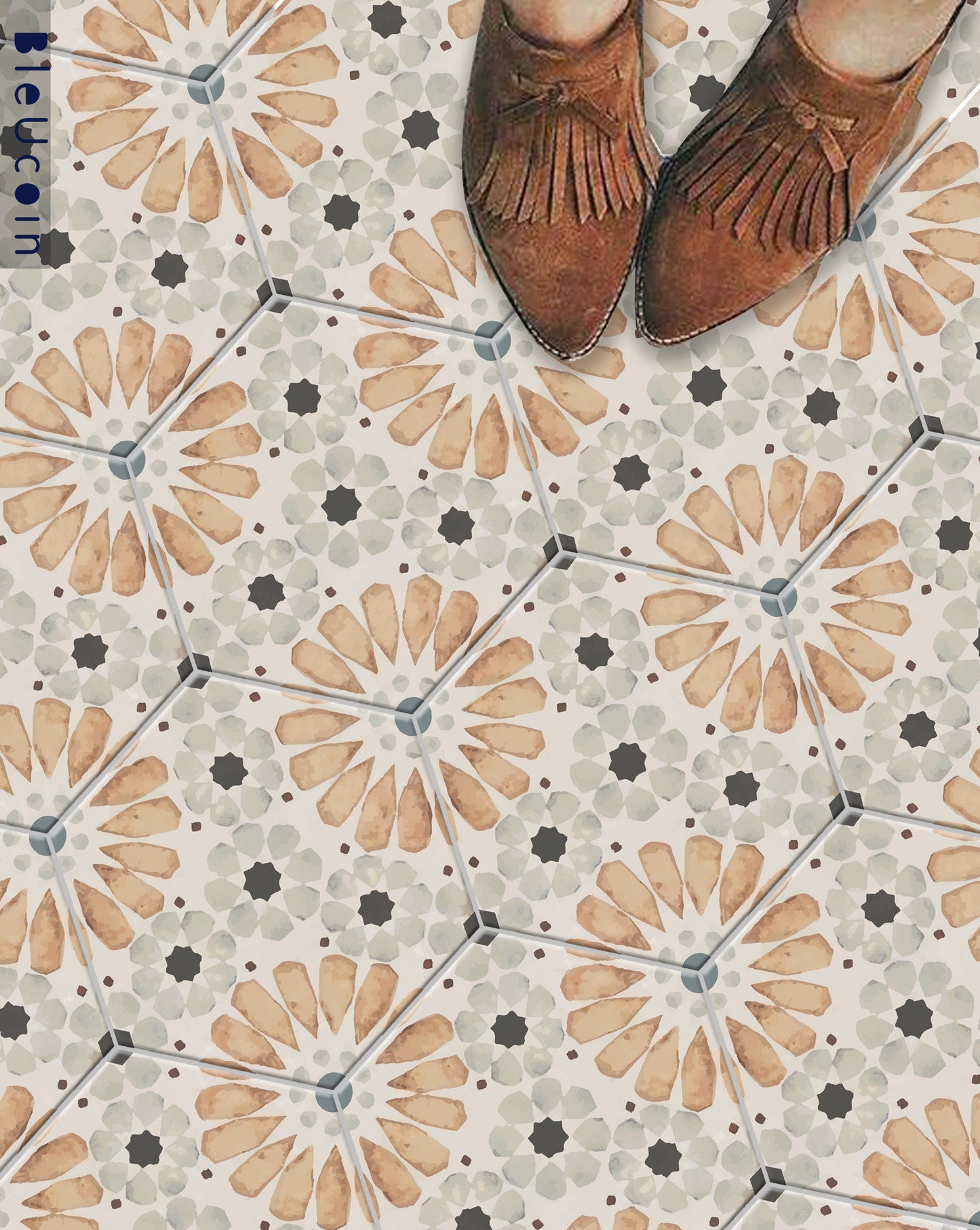 Ivora Earth Hexagon Peel & Stick Tile