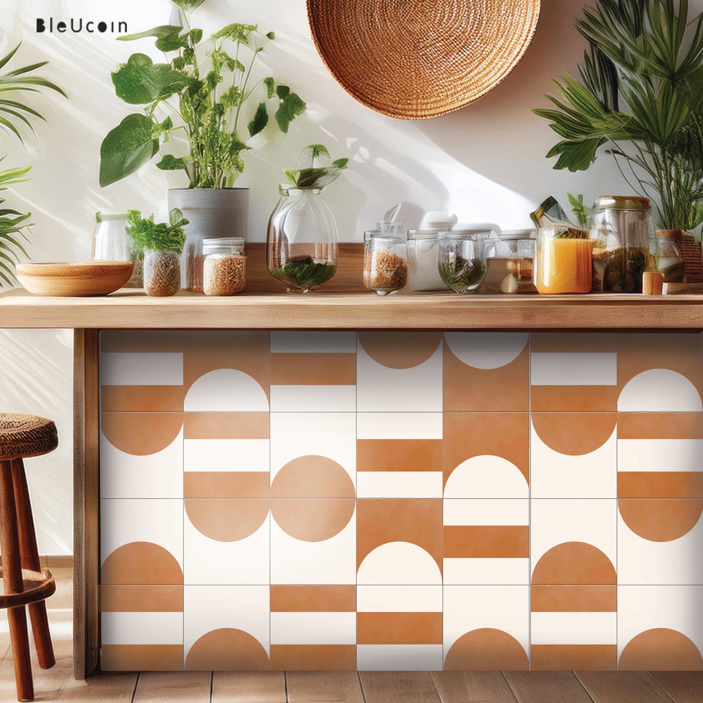 50% DISCOUNT - Mid Mod 6" x 6" - 68 pcs Glossy With Grey Grout