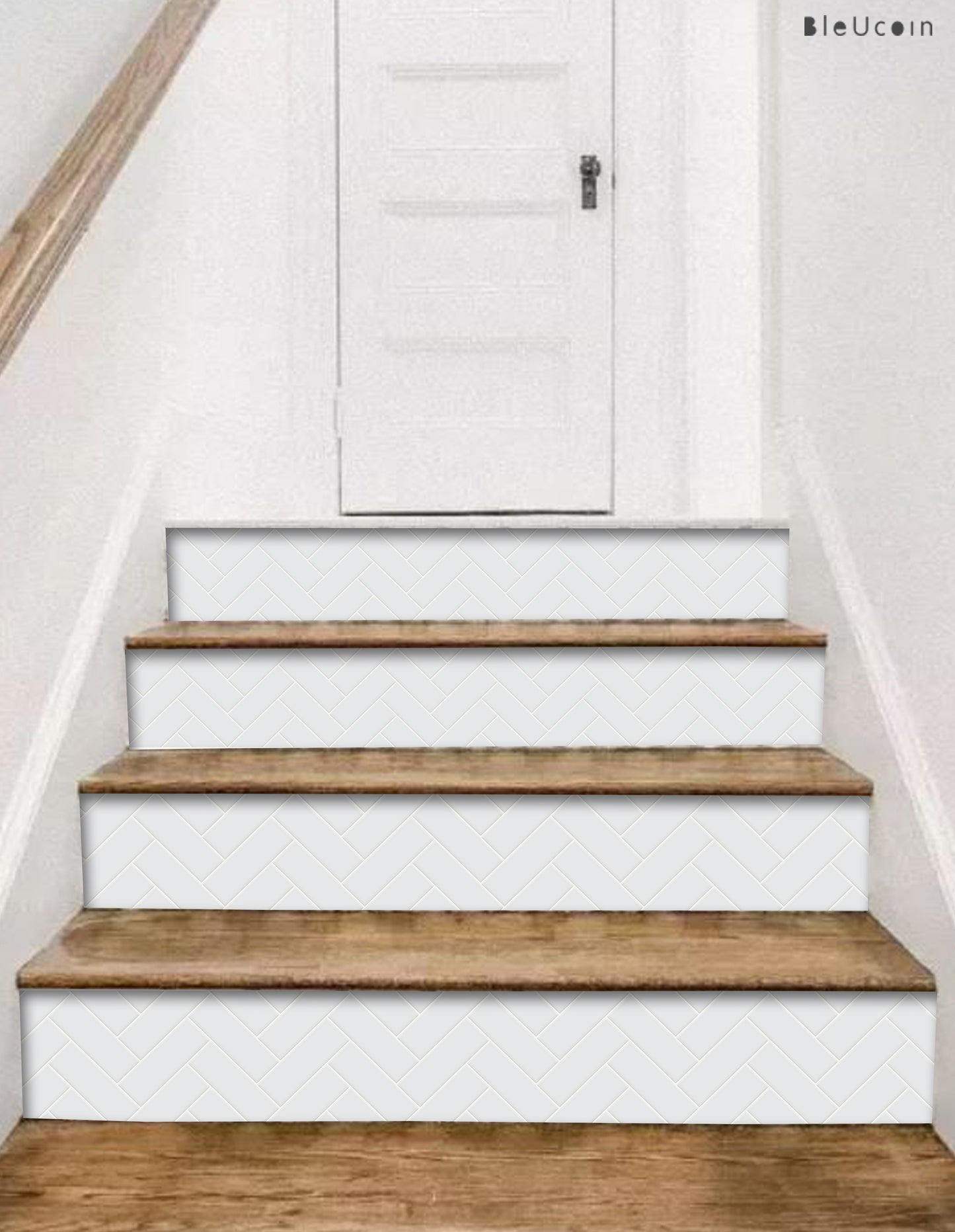 Ivory Herringbone Stair Strips