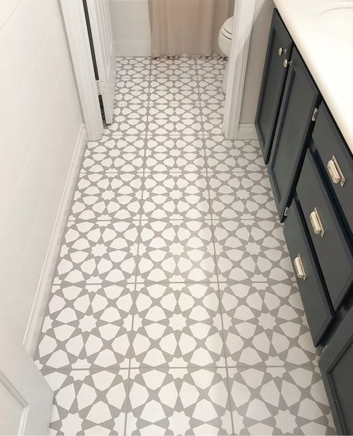 Pacific Dovetail Premium Peel and Stick Floor Tile Stickers | Removable, Renter friendly with Anti-Slip finish in sturdy 520 microns