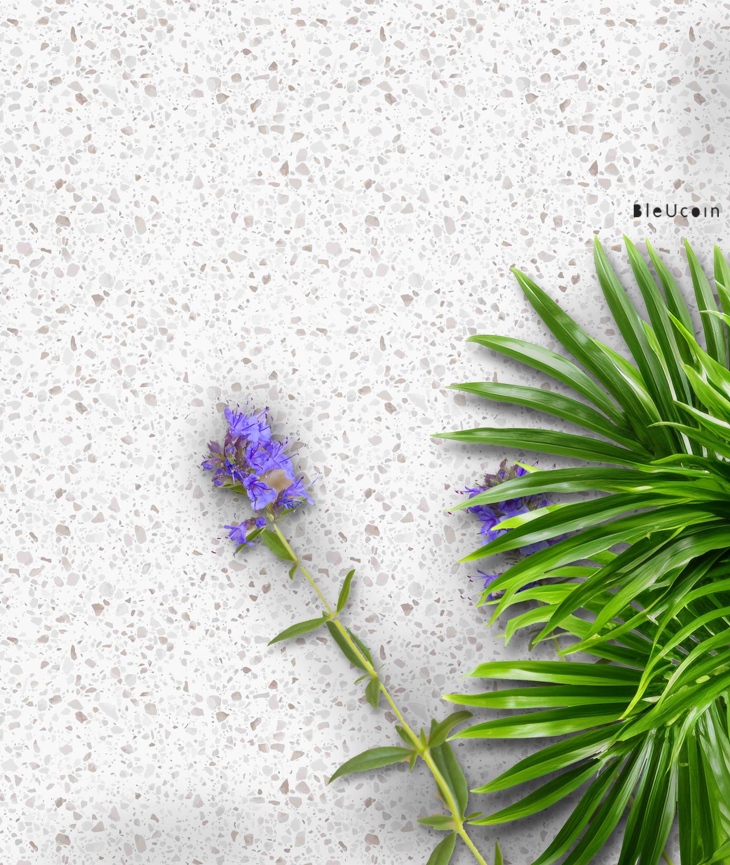 Quebec Terrazzo Premium Peel and Stick Floor Tile Stickers | Removable, Renter friendly with Anti-Slip finish in sturdy 520 microns