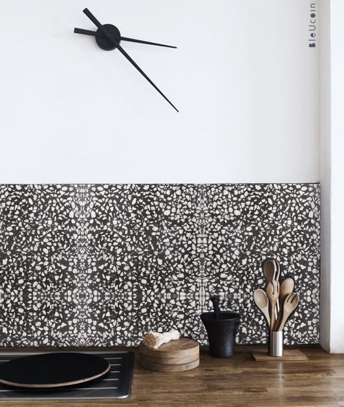 Terrazzo Black Peel & Stick Tile