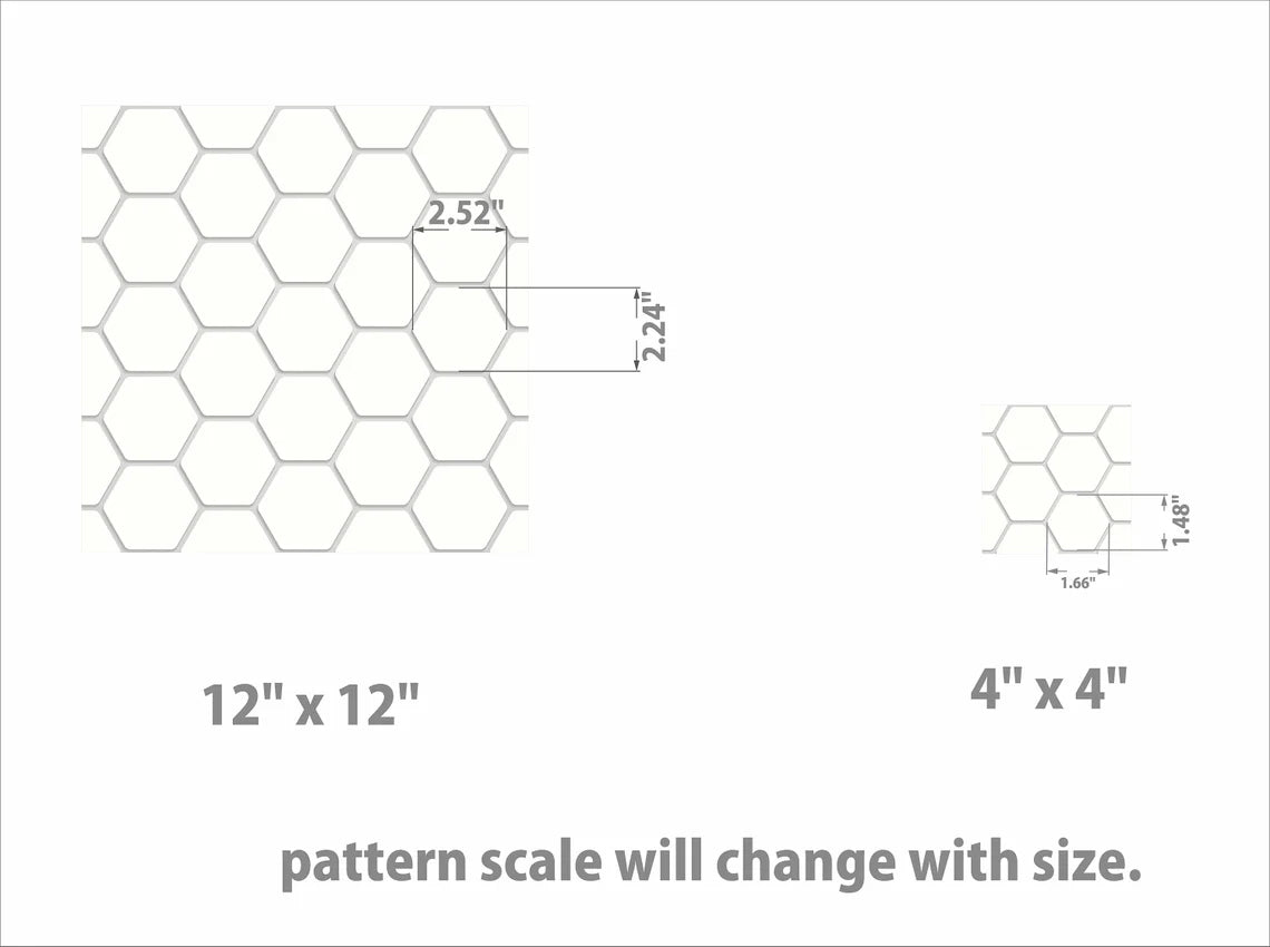 Iwaki Ivory Hexagon Peel & Stick Tile