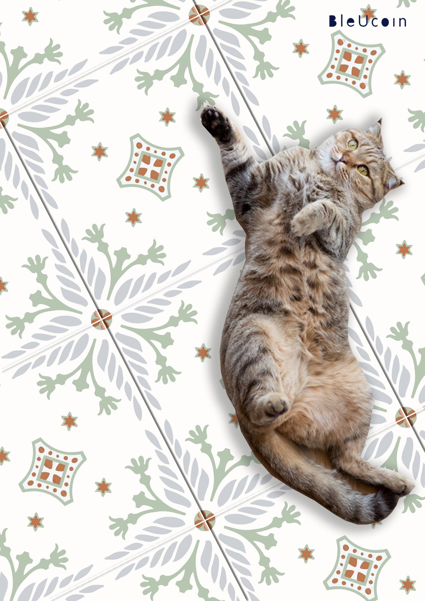 Cuba Premium Peel and Stick Floor Tile Stickers | Removable, Renter friendly with Anti-Slip finish in sturdy 520 microns